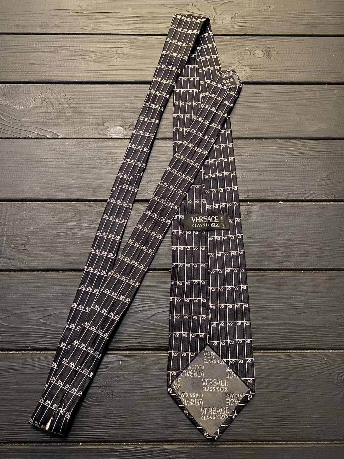 Versace Rare Monogram Tie Versace Classic V2 Luxury Size ONE SIZE - 1 Thumbnail