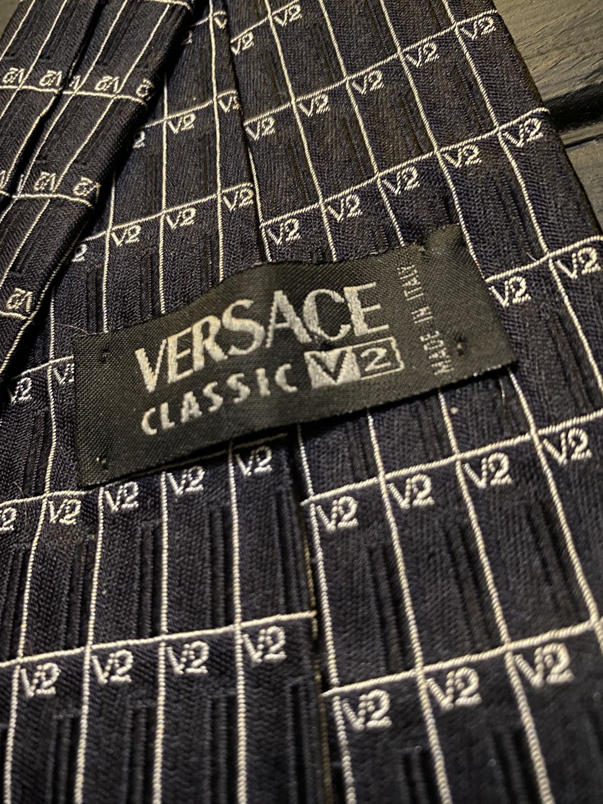 Versace Rare Monogram Tie Versace Classic V2 Luxury Size ONE SIZE - 2 Thumbnail