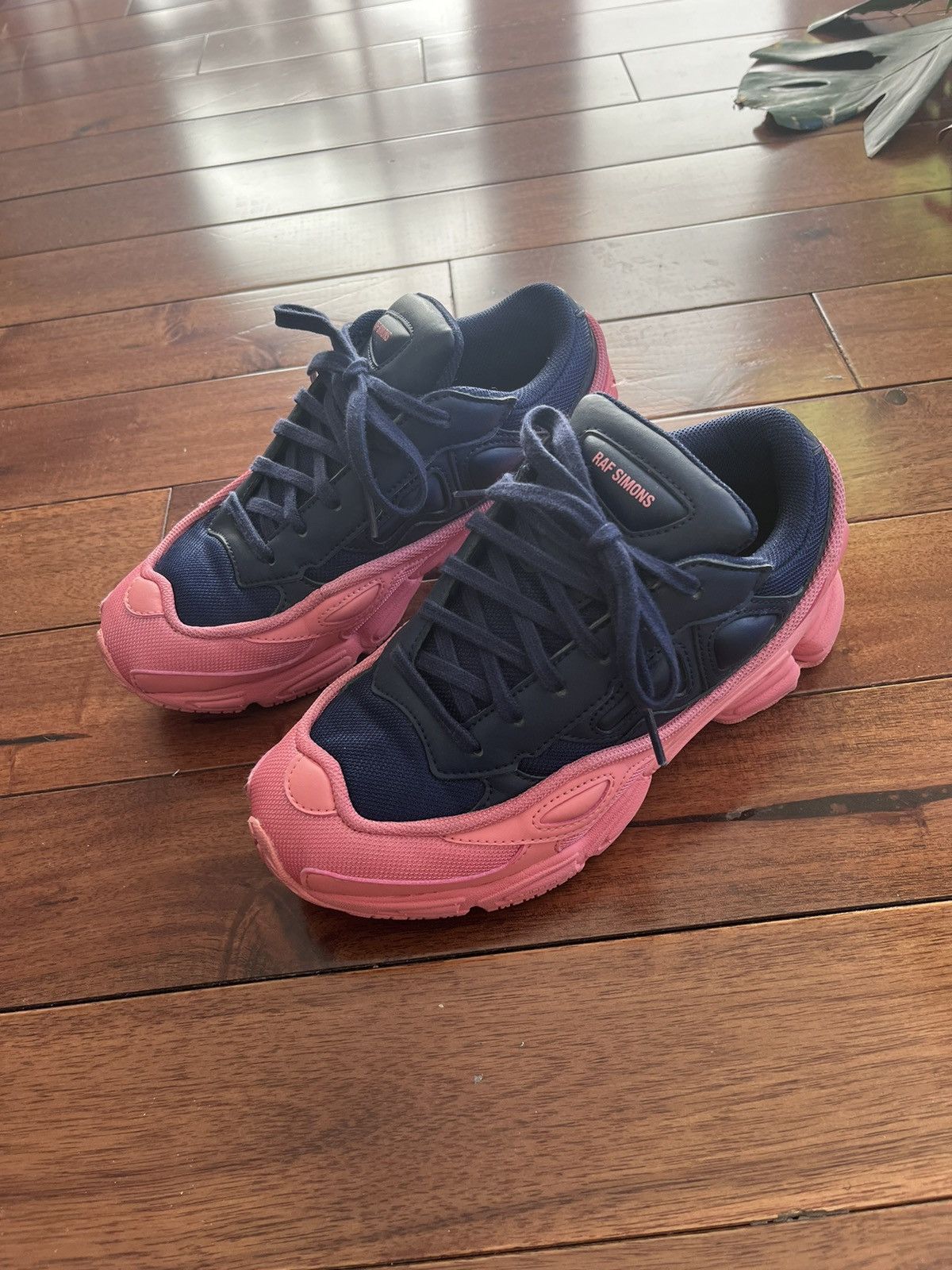 image of Adidas Ozweego - Tactile Rose - Pink/blue Shoes, Men's (Size 5)