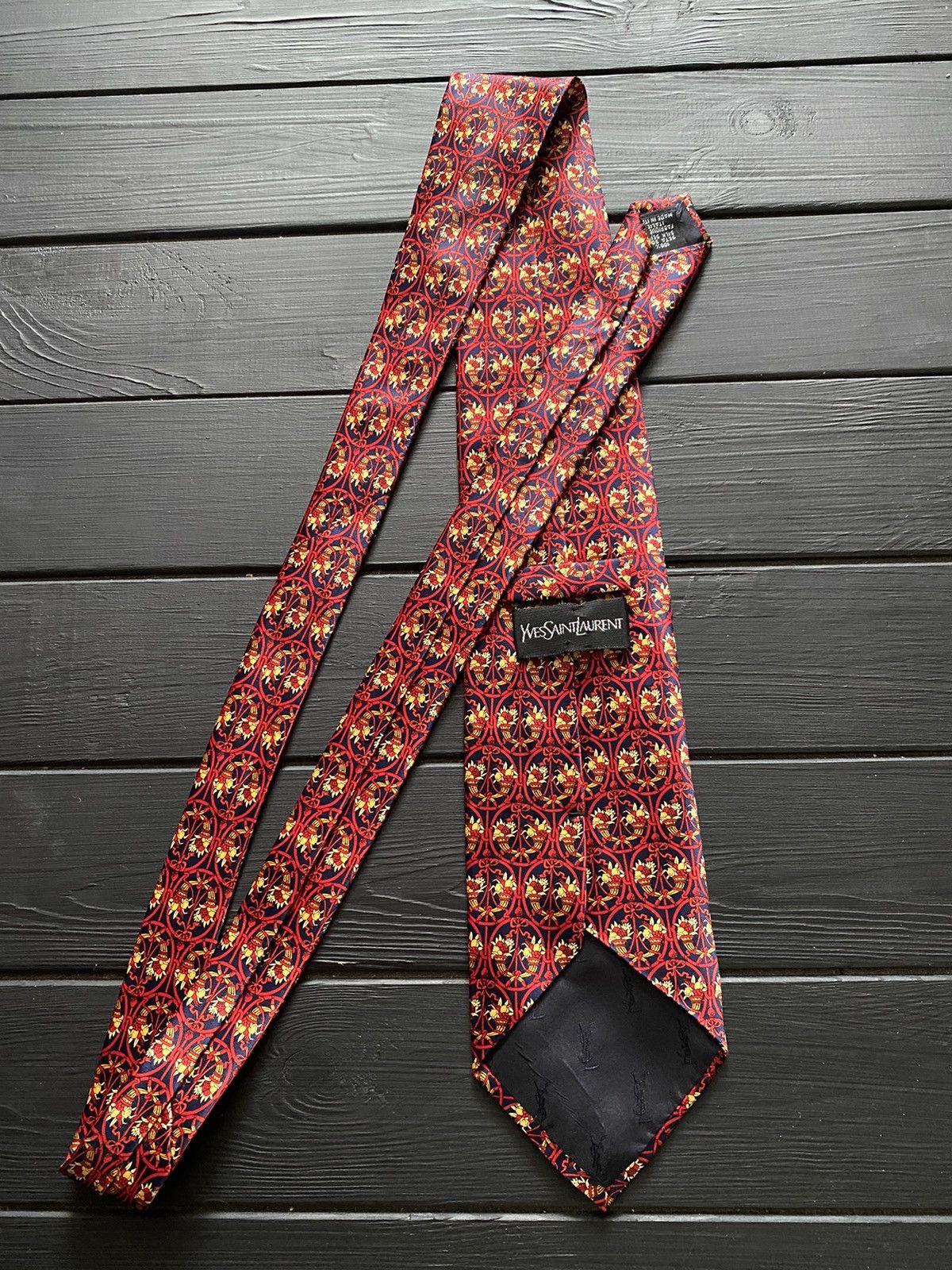 Yves Saint Laurent Rare Luxury Yves Saint Laurent Tie Size ONE SIZE - 2 Thumbnail