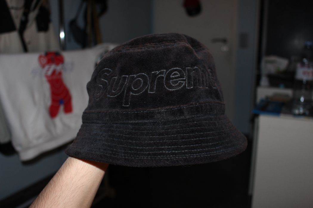 lacoste x supreme bucket hat