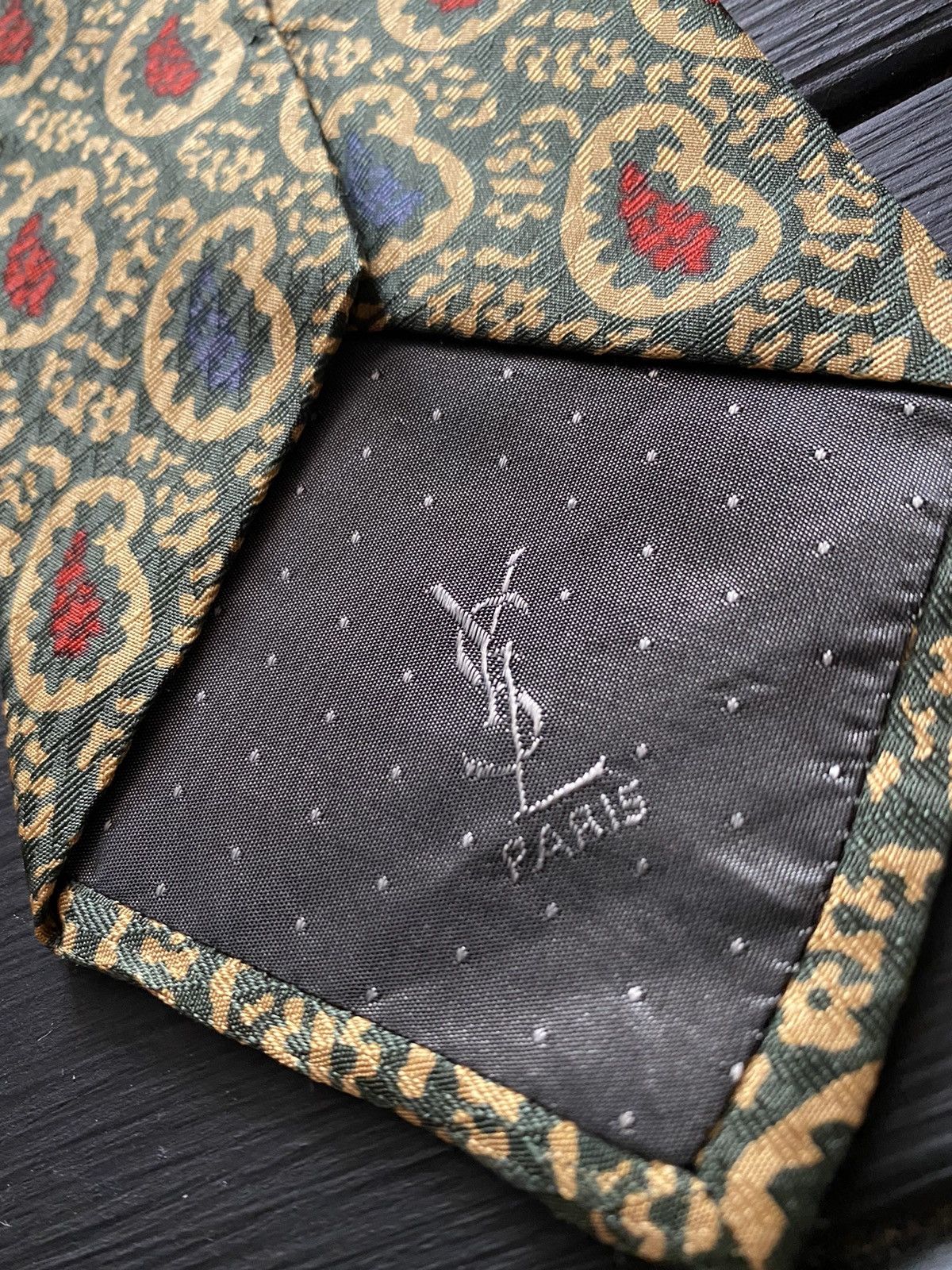 Yves Saint Laurent Rare Luxury Yves Saint Laurent Tie Vintage. Size ONE SIZE - 5 Thumbnail