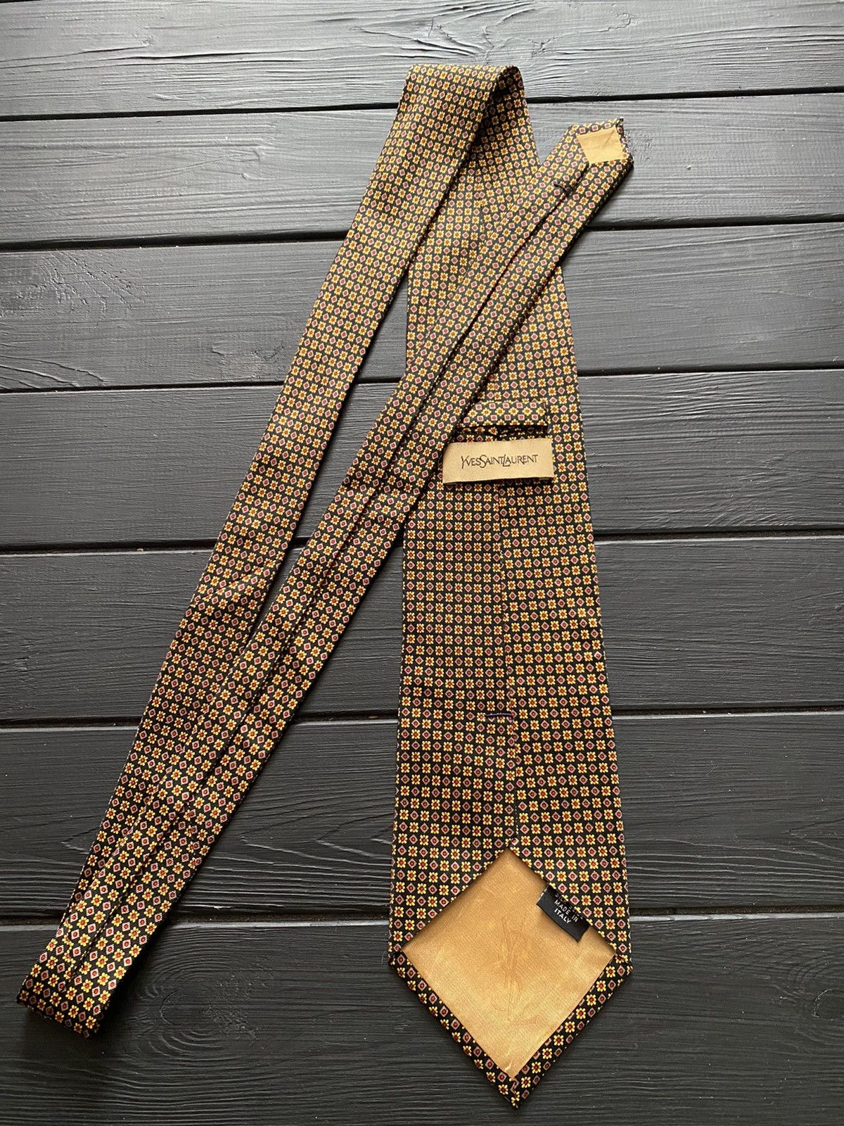 Yves Saint Laurent Rare Luxury Yves Saint Laurent Tie Size ONE SIZE - 2 Thumbnail