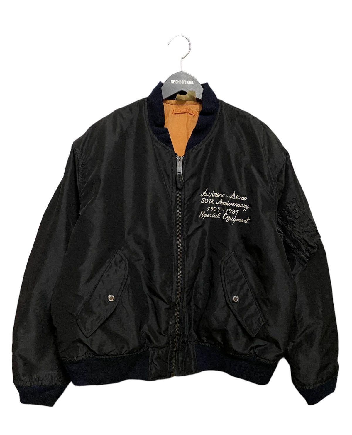 Vintage 80s Avirex 50th Anniversary Reversible Flight Jacket