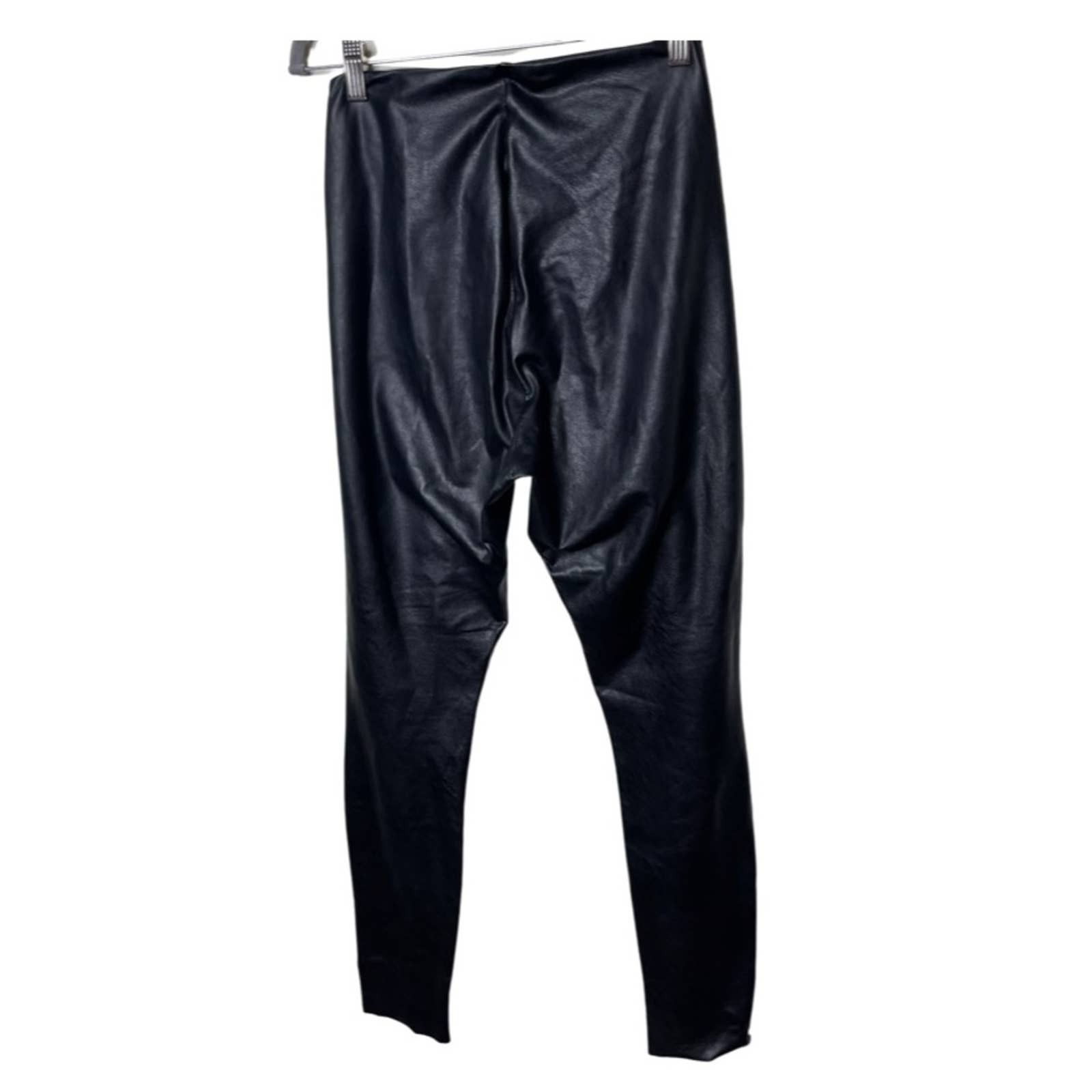 Commando Faux Black Leather Legging sz M
