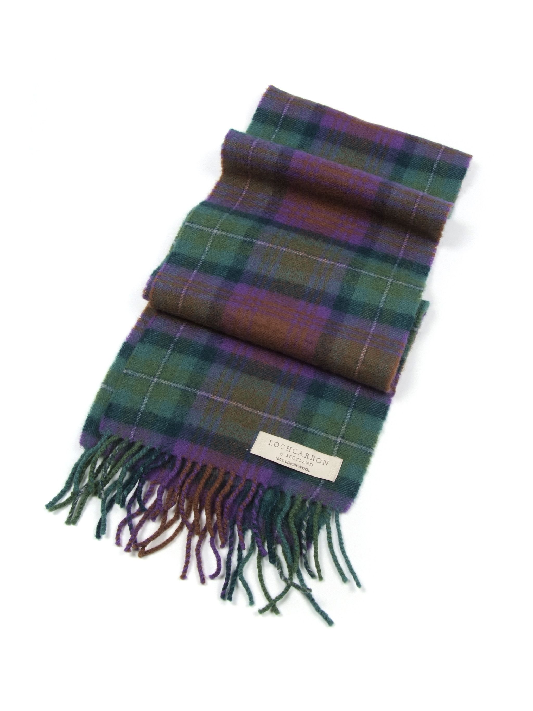 Aquascutum × Barbour Lochcarron of Scotland Check Wool Scarf 67x10" Size ONE SIZE - 1 Thumbnail