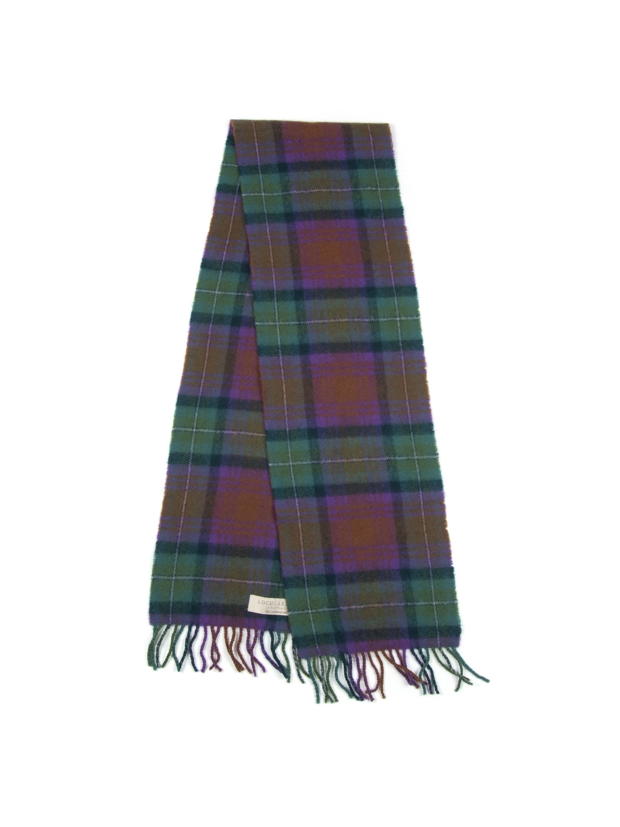 Aquascutum × Barbour Lochcarron of Scotland Check Wool Scarf 67x10" Size ONE SIZE - 2 Thumbnail