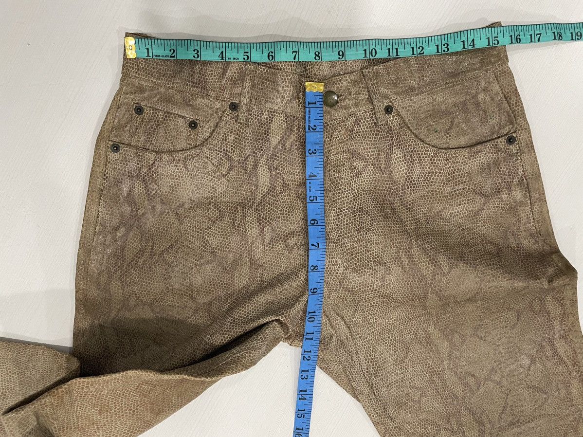 Japanese Brand × Leather × Pazzo Custom Culture Snake Skin Design Leather PAZzo Pants Size US 31 - 5 Thumbnail