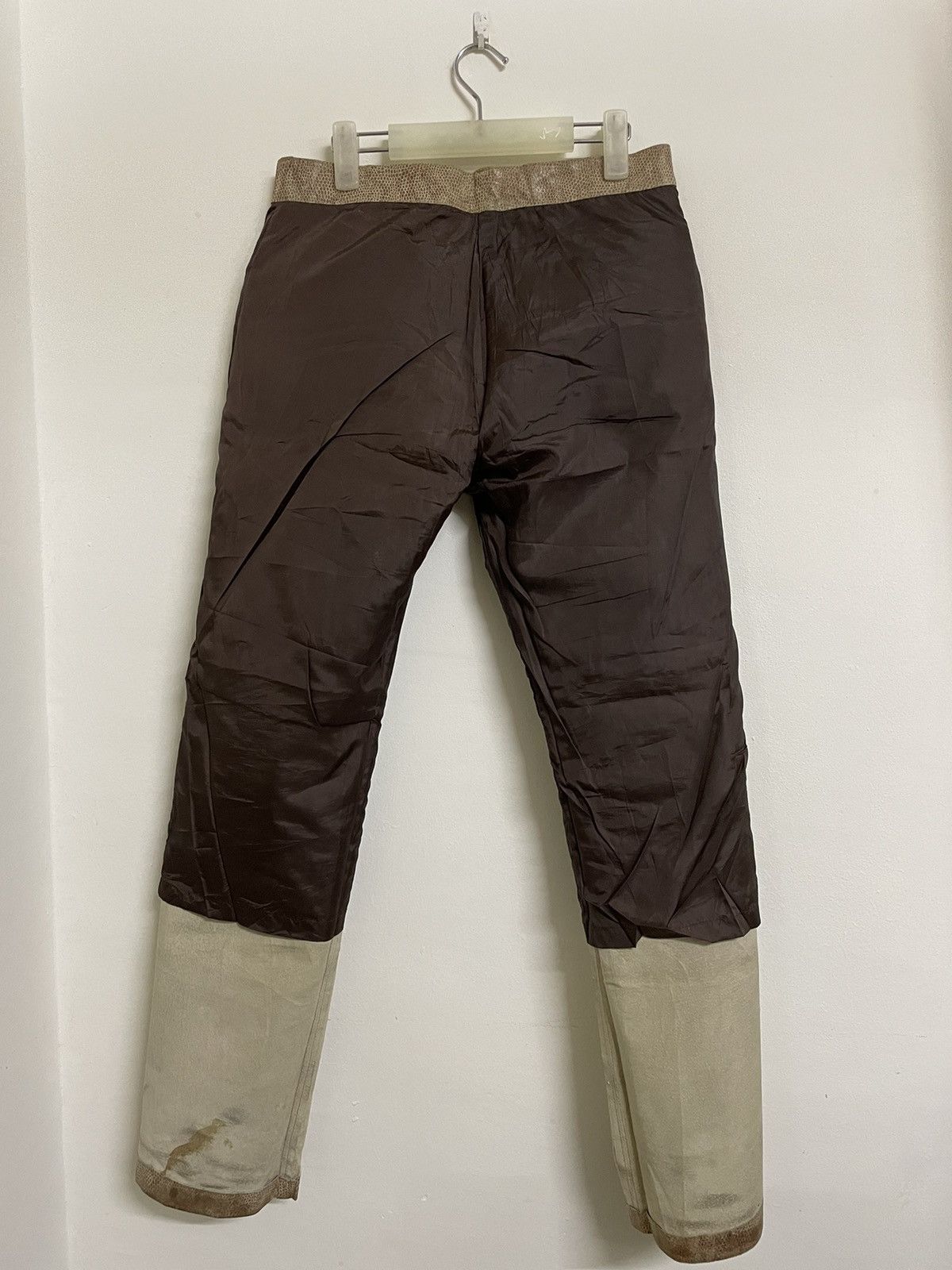 Japanese Brand × Leather × Pazzo Custom Culture Snake Skin Design Leather PAZzo Pants Size US 31 - 4 Thumbnail