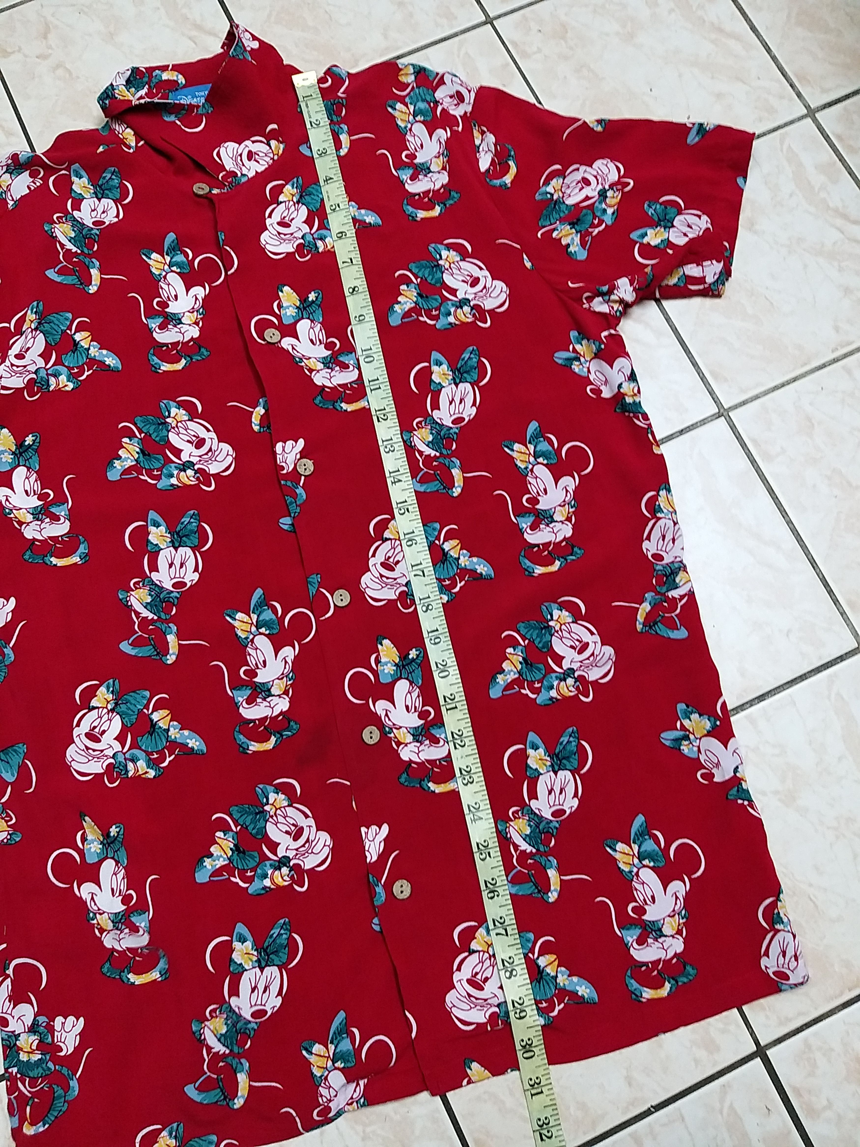 Mickey Mouse NICE💥💥HAWAIIAN SHIRT MINNIE MOUSE RAYON BUTTON UPS SHIRT Size US M / EU 48-50 / 2 - 9 Thumbnail