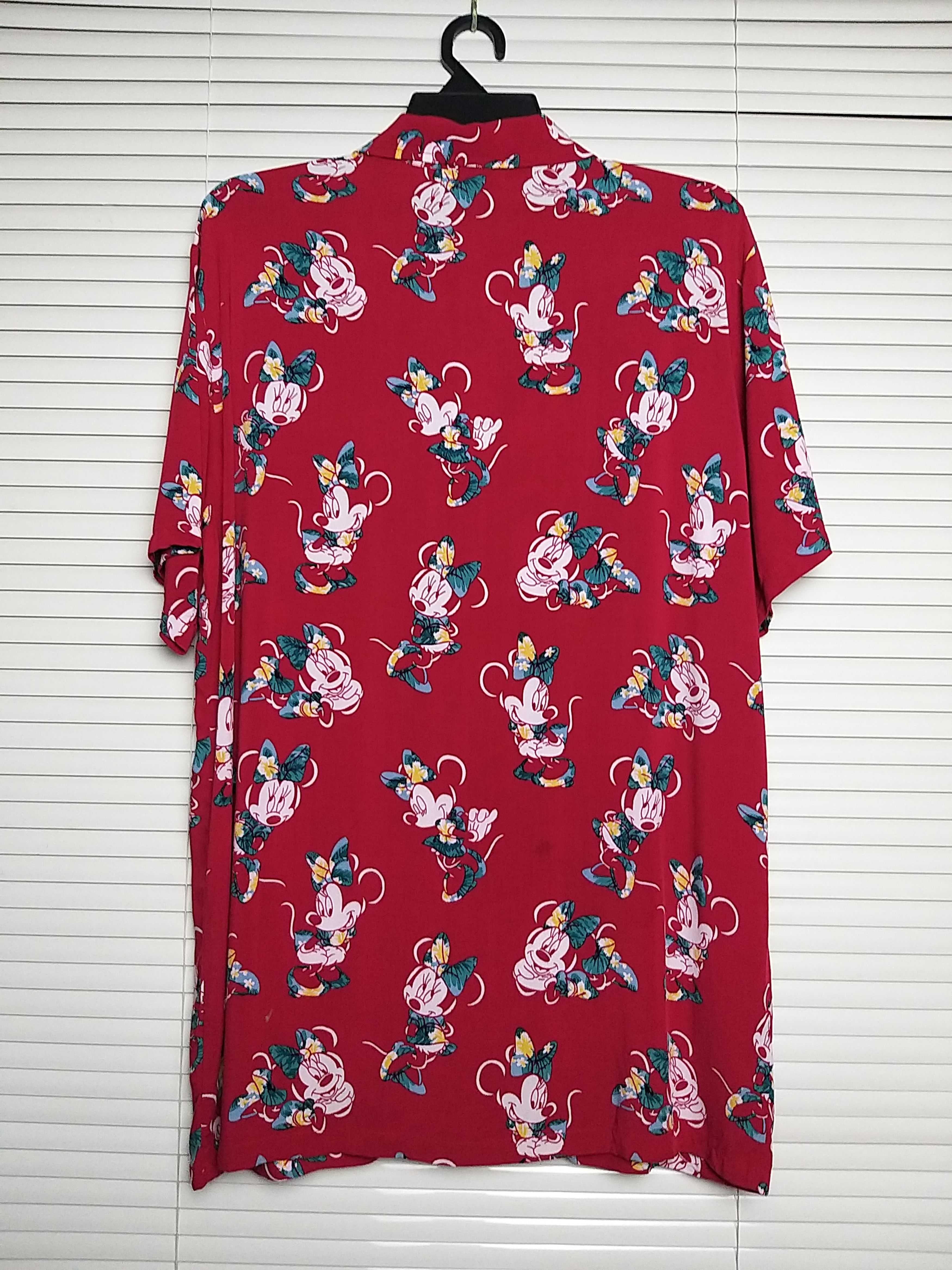 Mickey Mouse NICE💥💥HAWAIIAN SHIRT MINNIE MOUSE RAYON BUTTON UPS SHIRT Size US M / EU 48-50 / 2 - 2 Thumbnail