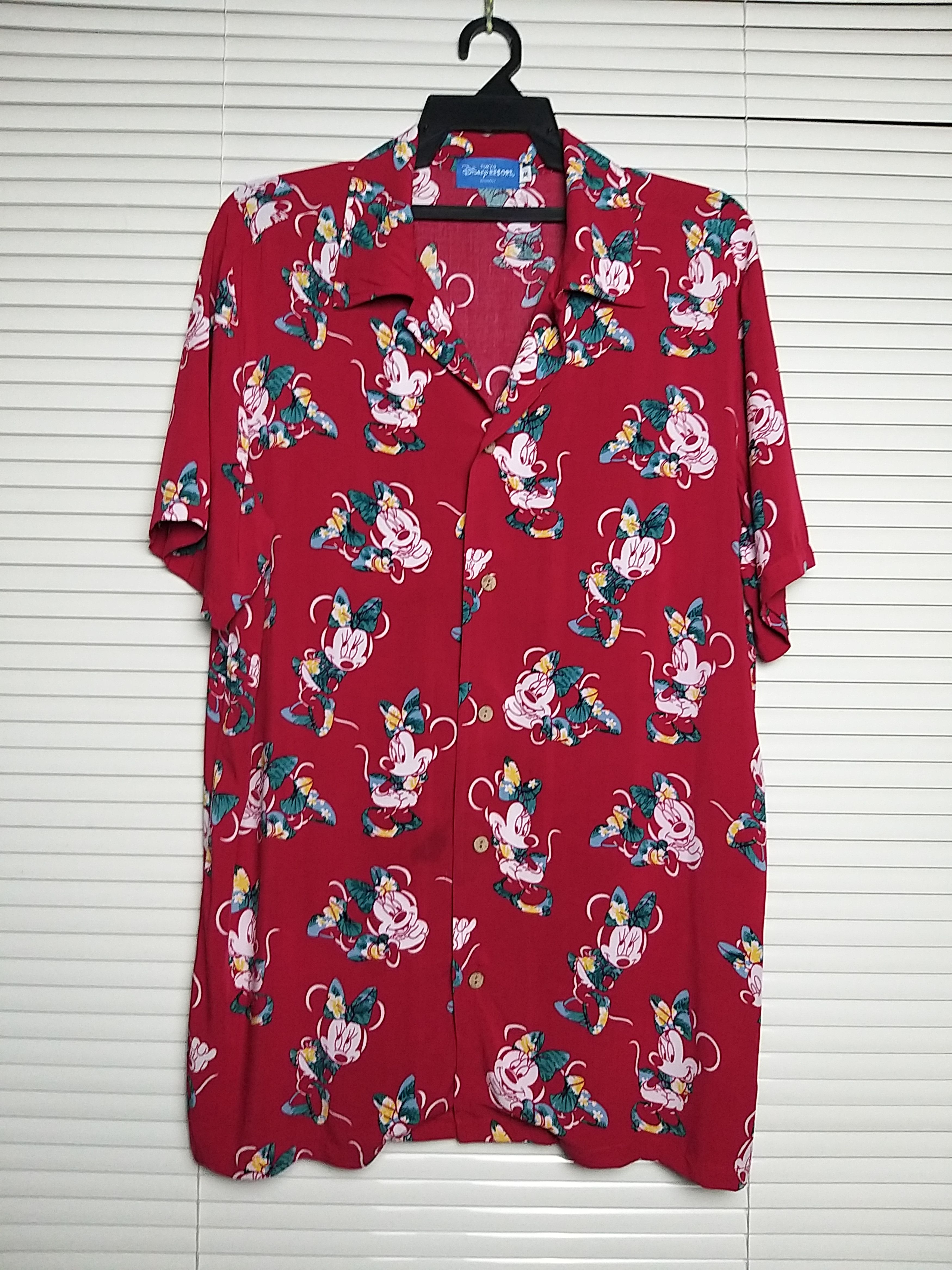 Mickey Mouse NICE💥💥HAWAIIAN SHIRT MINNIE MOUSE RAYON BUTTON UPS SHIRT Size US M / EU 48-50 / 2 - 1 Thumbnail