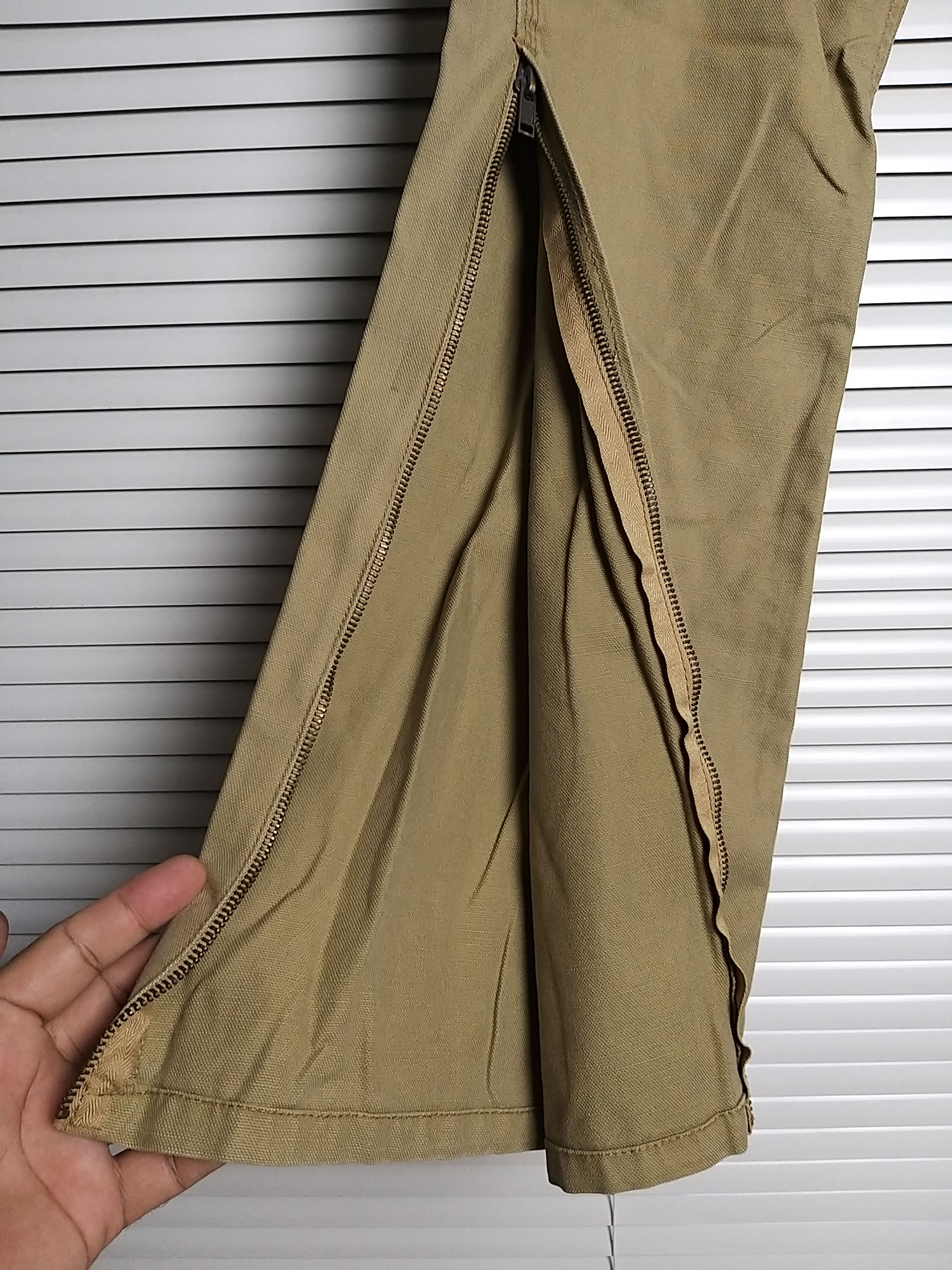 Japanese Brand JAPANESE CULTURE "TETTSU" FLARE CARGO PANT Size US 29 - 5 Thumbnail