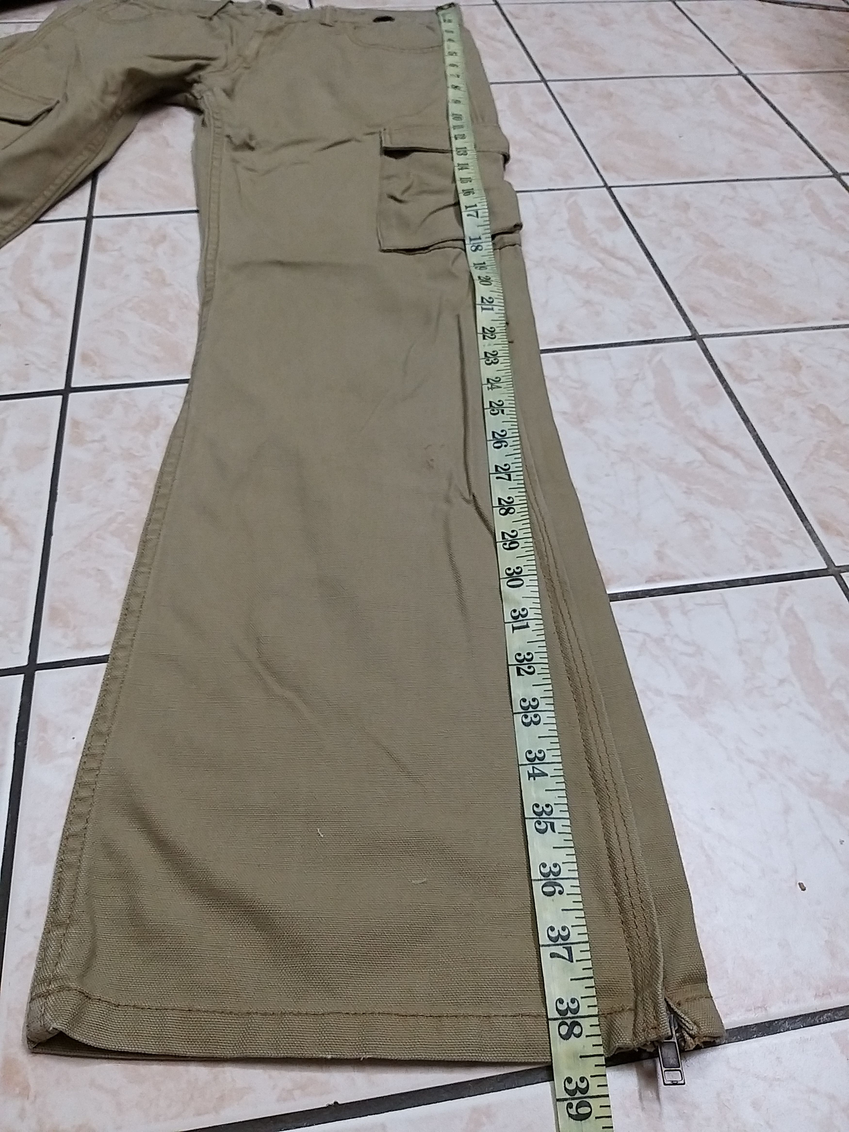 Japanese Brand JAPANESE CULTURE "TETTSU" FLARE CARGO PANT Size US 29 - 10 Thumbnail