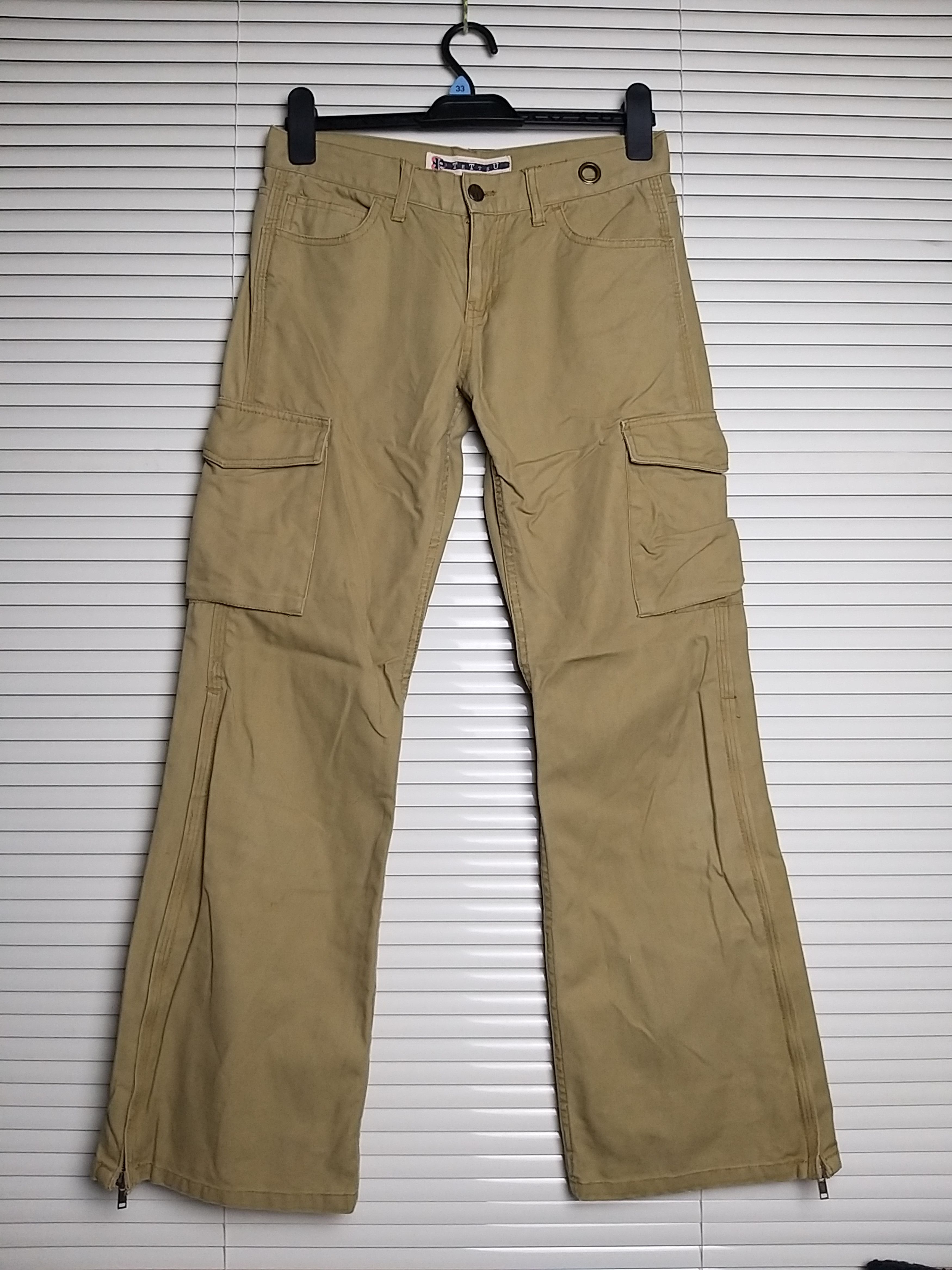 Japanese Brand JAPANESE CULTURE "TETTSU" FLARE CARGO PANT Size US 29 - 2 Thumbnail