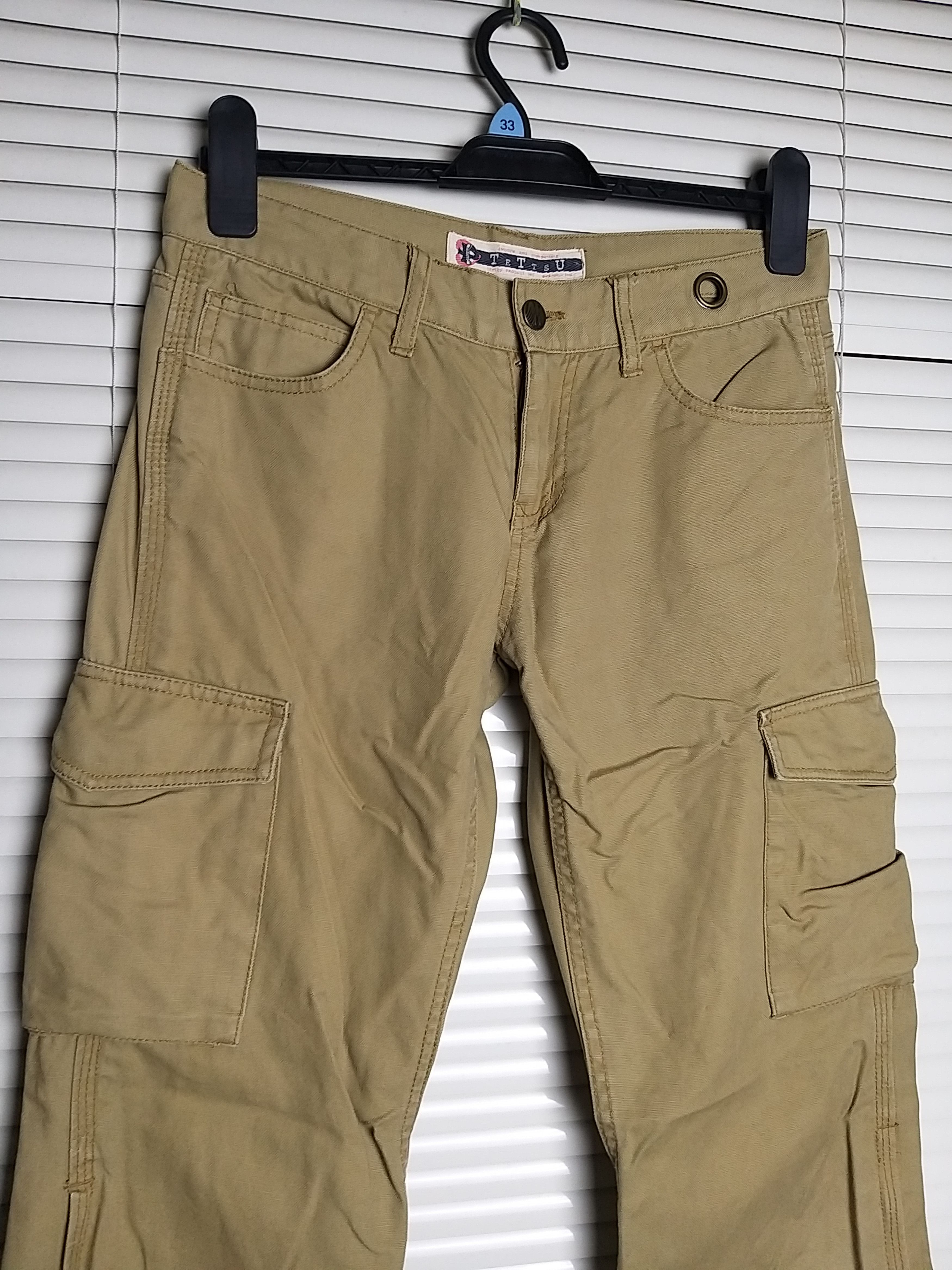 Japanese Brand JAPANESE CULTURE "TETTSU" FLARE CARGO PANT Size US 29 - 4 Thumbnail