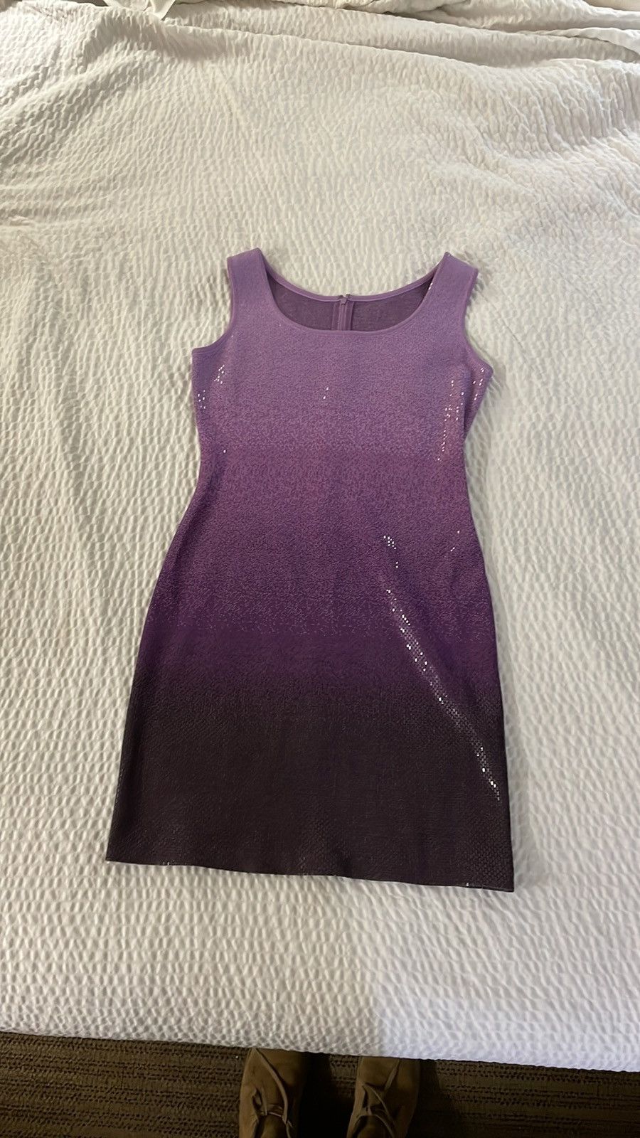 Shimmer Sequin Knit Ombré Sheath Dress