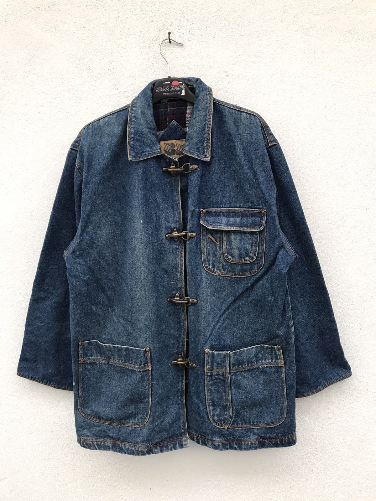 Japanese Brand × Vintage British Mist Duffle Denim Jackets Size US M / EU 48-50 / 2 - 1 Thumbnail