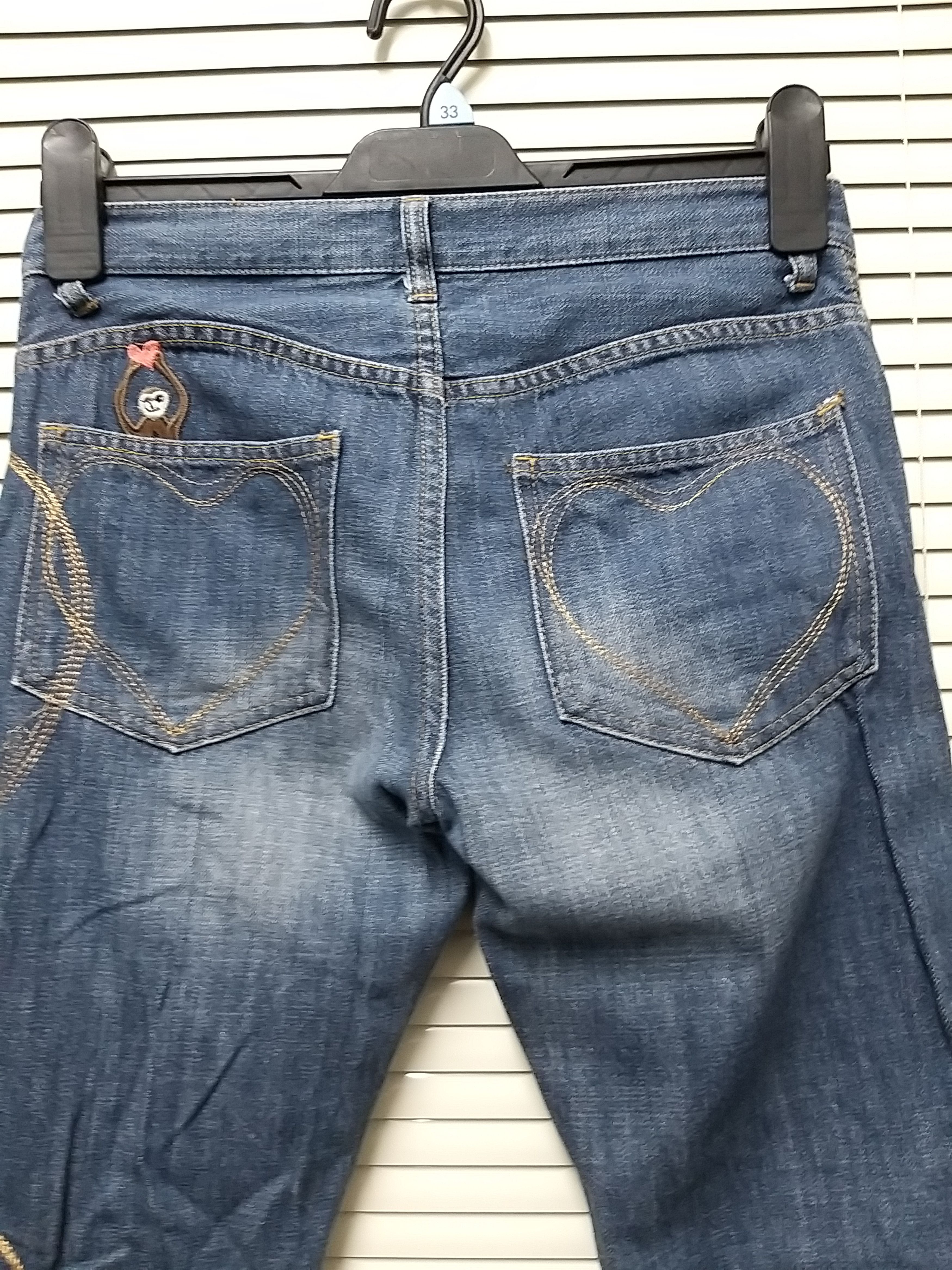 Issey Miyake ICONIC🔥ISSEY MIYAKE TSUMORI CHISATO EMBROIDERY ANIMAL DENIM Size US 28 / EU 44 - 3 Thumbnail
