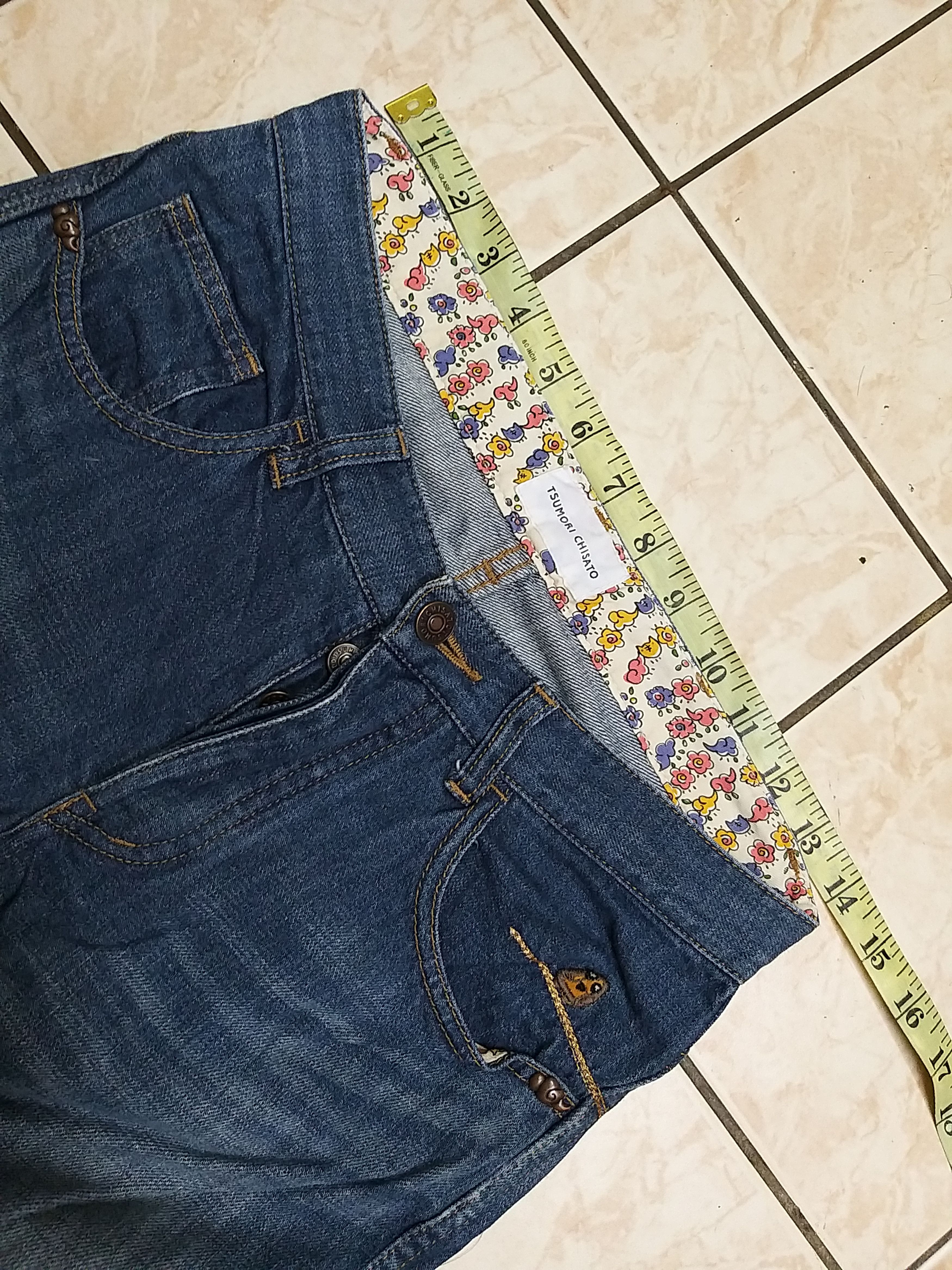 Issey Miyake ICONIC🔥ISSEY MIYAKE TSUMORI CHISATO EMBROIDERY ANIMAL DENIM Size US 28 / EU 44 - 6 Thumbnail