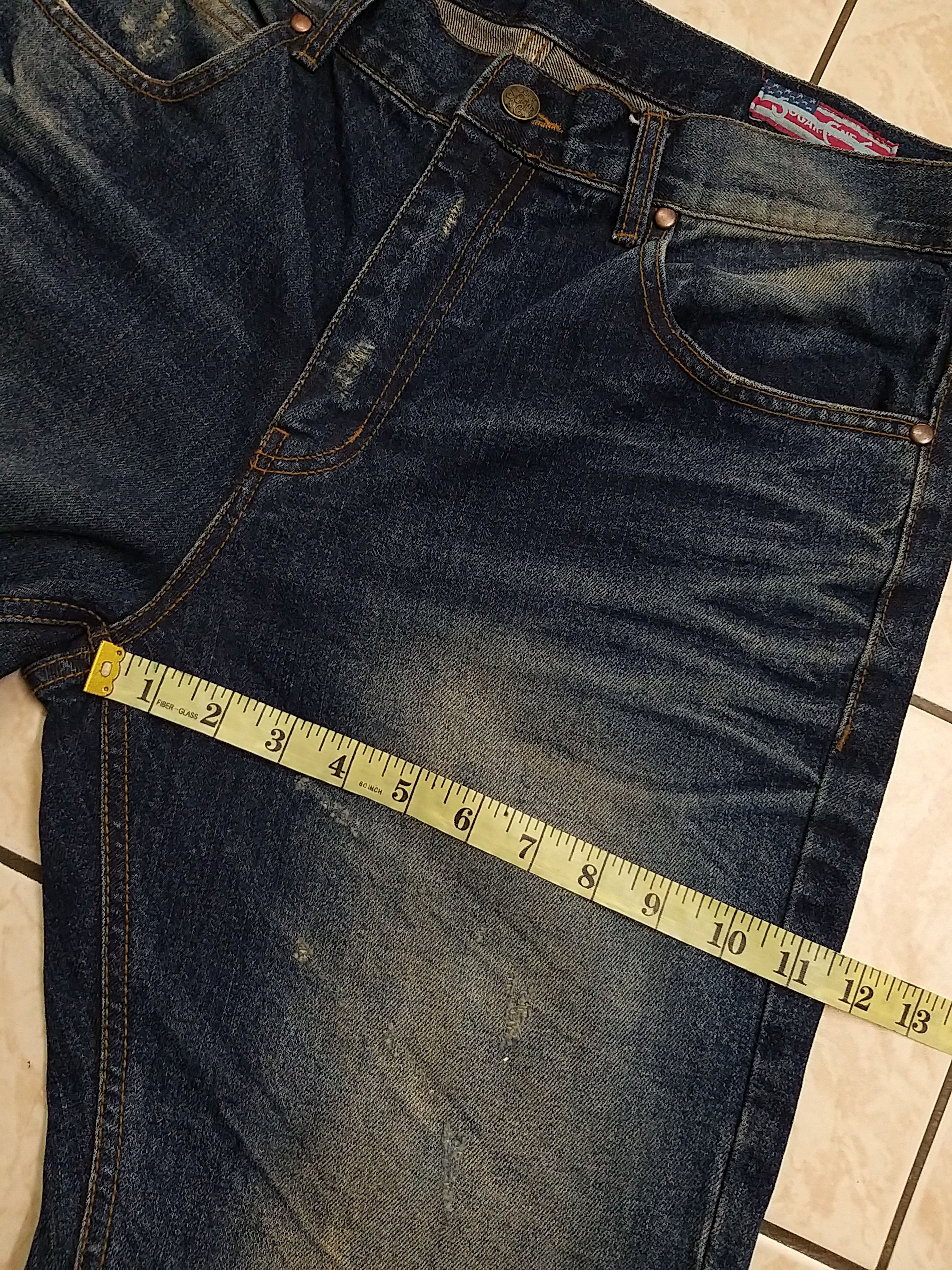 Sugar Cane VTG SUGAR CANE X TOKISHIRAZU COLLABORATION DISTRESSED JEANS Size US 35 - 13 Thumbnail
