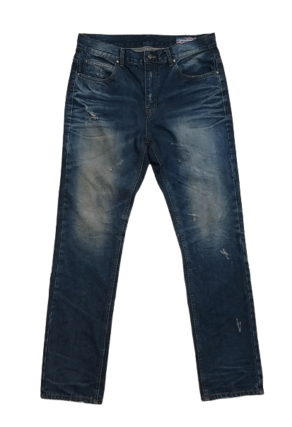 Sugar Cane VTG SUGAR CANE X TOKISHIRAZU COLLABORATION DISTRESSED JEANS Size US 35 - 1 Thumbnail