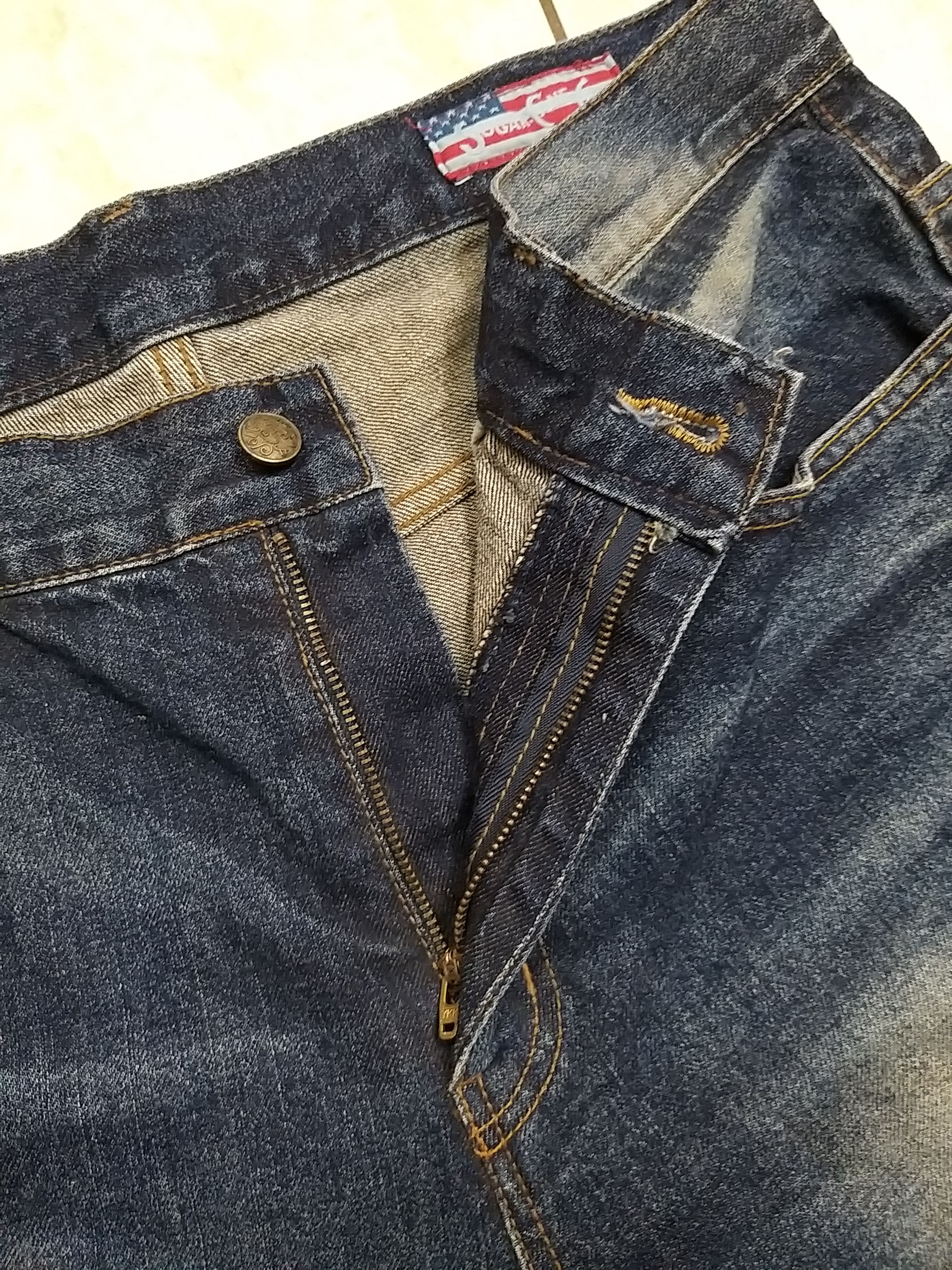 Sugar Cane VTG SUGAR CANE X TOKISHIRAZU COLLABORATION DISTRESSED JEANS Size US 35 - 16 Thumbnail