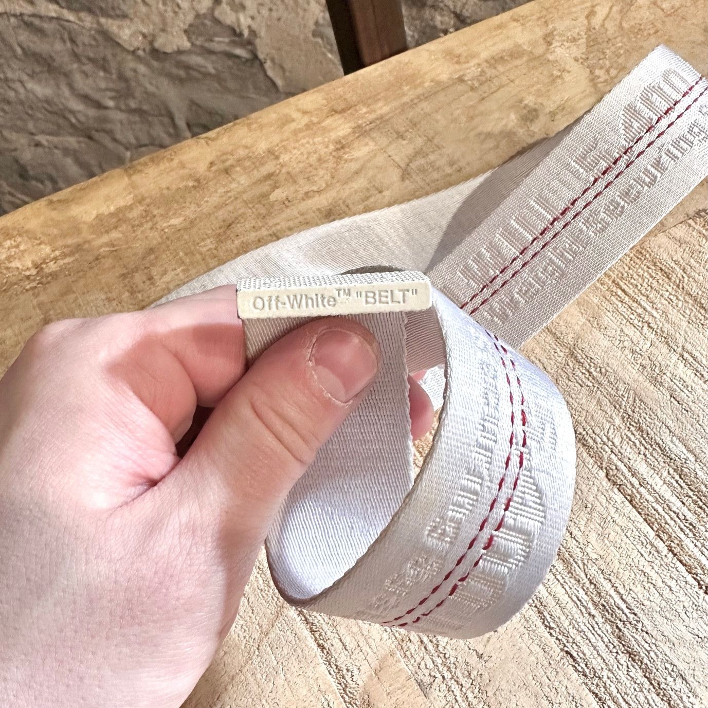Off-White Off-White White Industrial Logo Belt Size ONE SIZE - 5 Thumbnail
