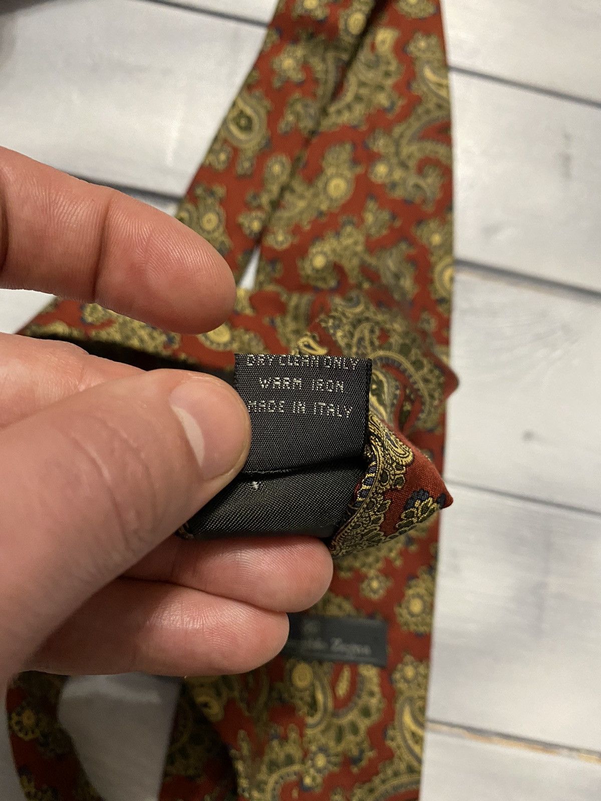 Ermenegildo Zegna Luxury tie Ermenegildo Zegna 100% silk Size ONE SIZE - 8 Thumbnail
