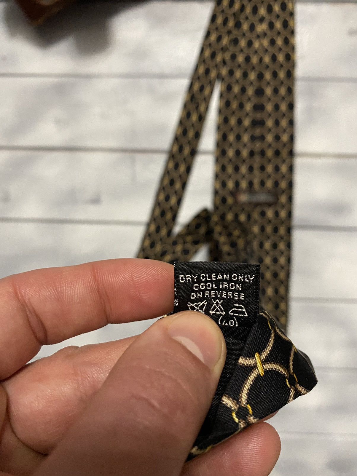 Gucci Rare Luxury Tie Paolo Gucci vintage Size ONE SIZE - 7 Thumbnail