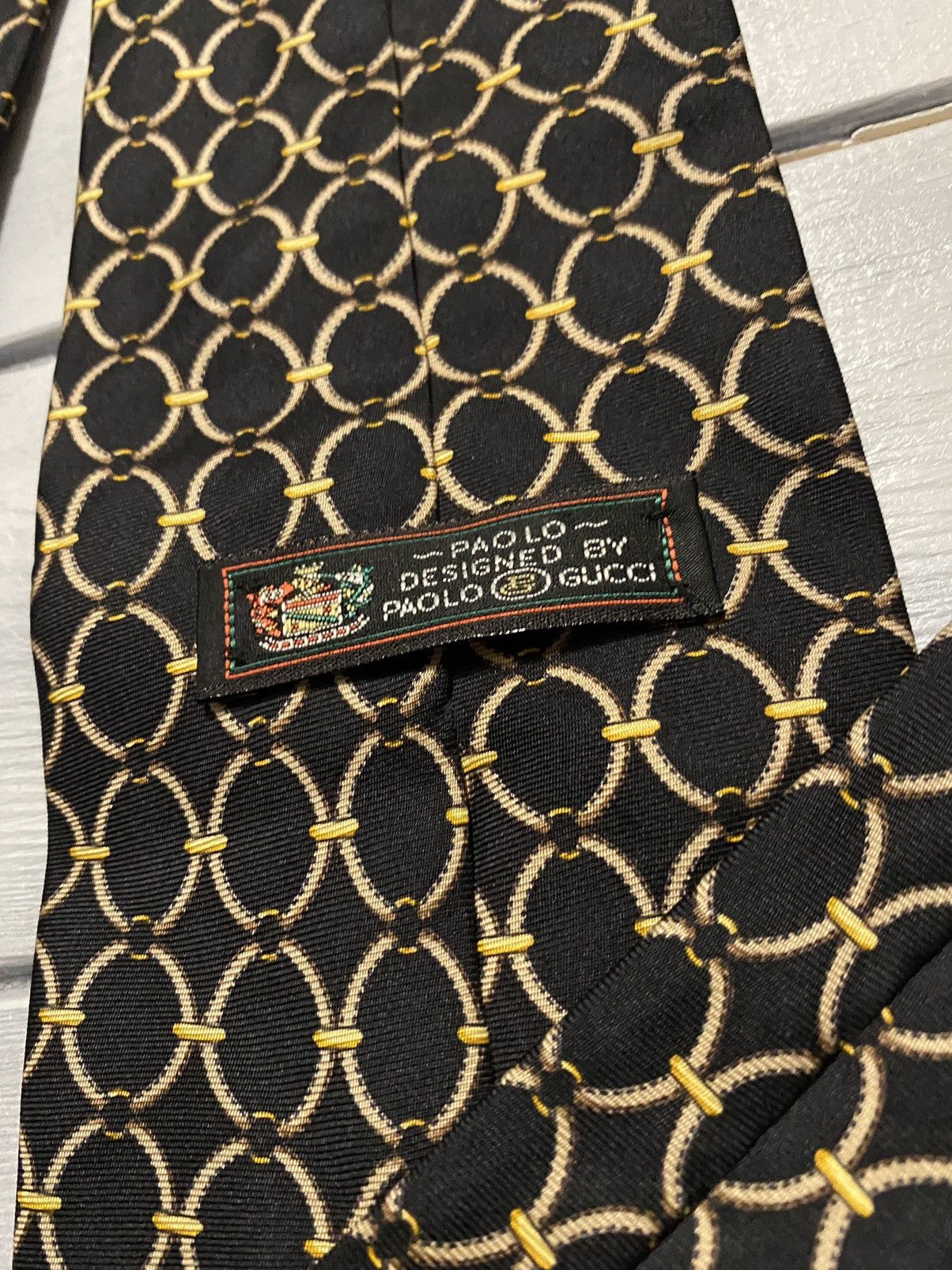 Gucci Rare Luxury Tie Paolo Gucci vintage Size ONE SIZE - 4 Thumbnail