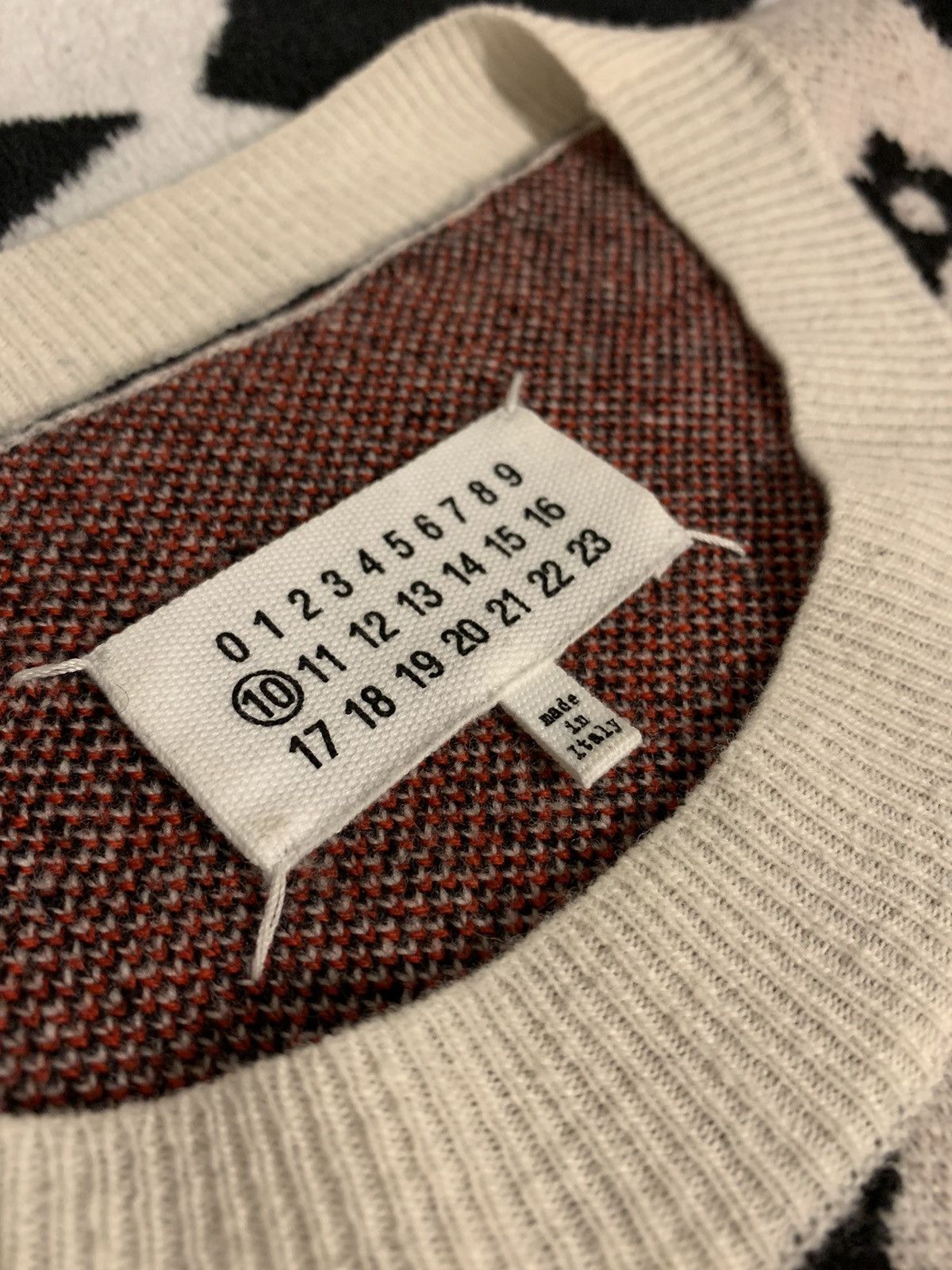 Maison Martin Margiela Intarsia floral sweater