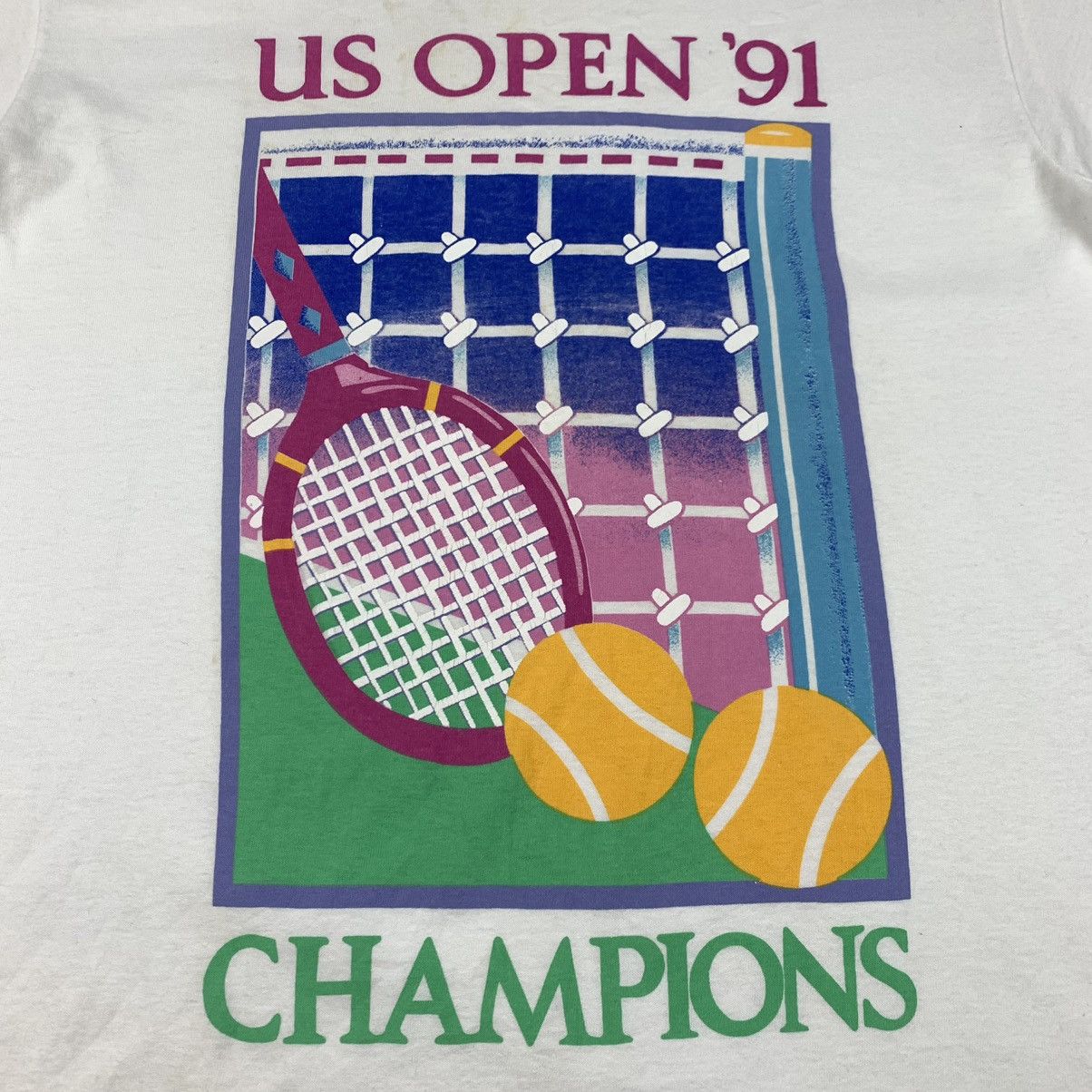 All Sport Vintage 1991 US Tennis Open Championship Promote Shirt Size US M / EU 48-50 / 2 - 5 Thumbnail