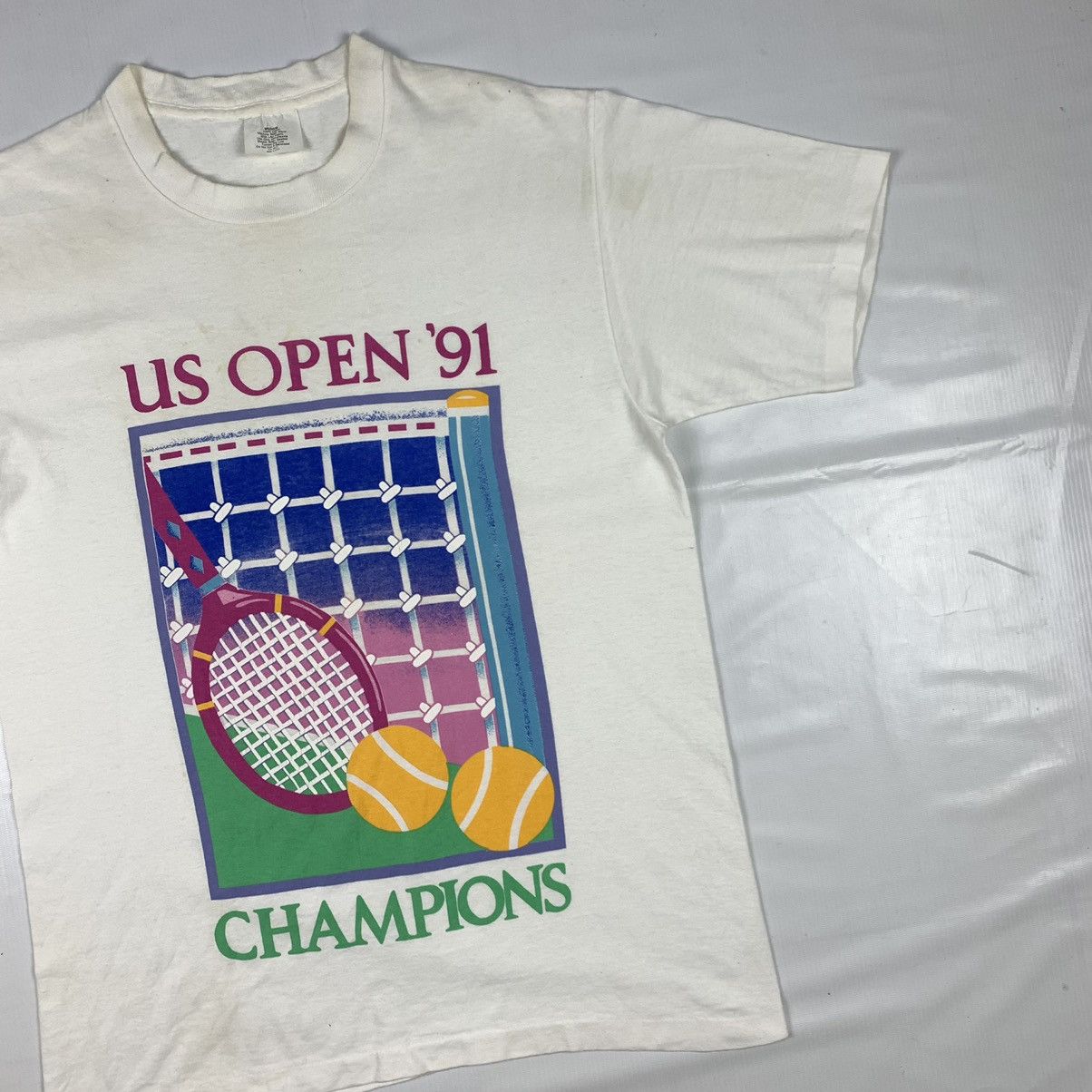 All Sport Vintage 1991 US Tennis Open Championship Promote Shirt Size US M / EU 48-50 / 2 - 4 Thumbnail