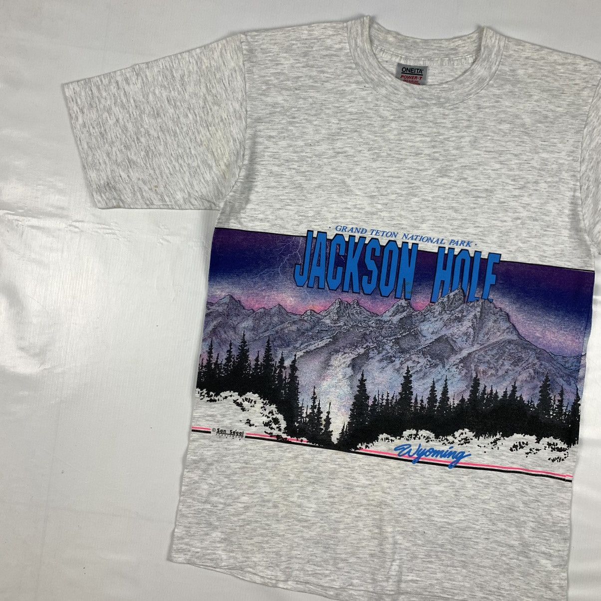 The Mountain Vintage 1990 Jackson Hole National Park Shirt Size US L / EU 52-54 / 3 - 2 Thumbnail