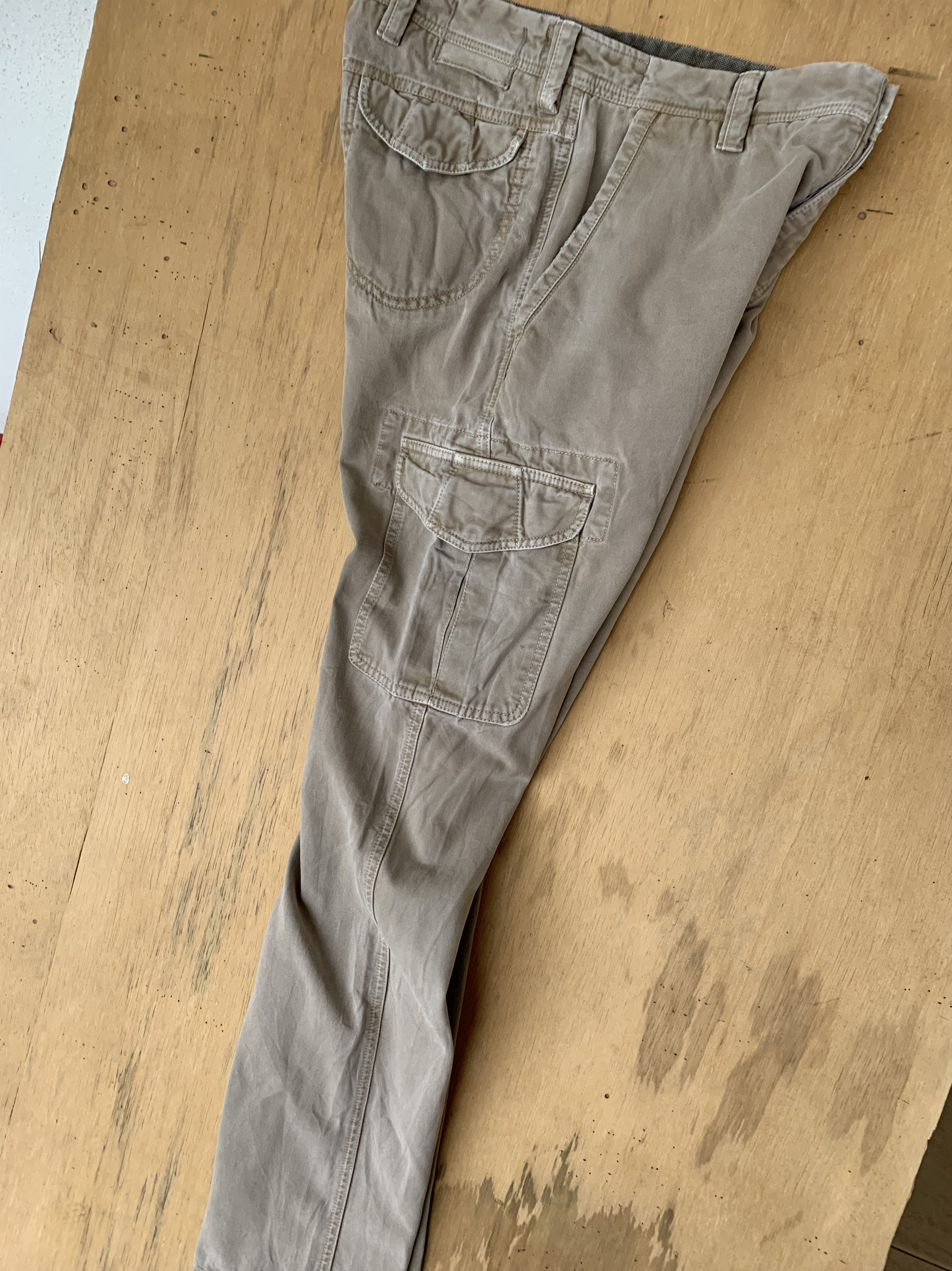 Japanese Brand × Vintage GTA TWISTED Beige Cargo Trouser Pant Size US 30 / EU 46 - 2 Thumbnail