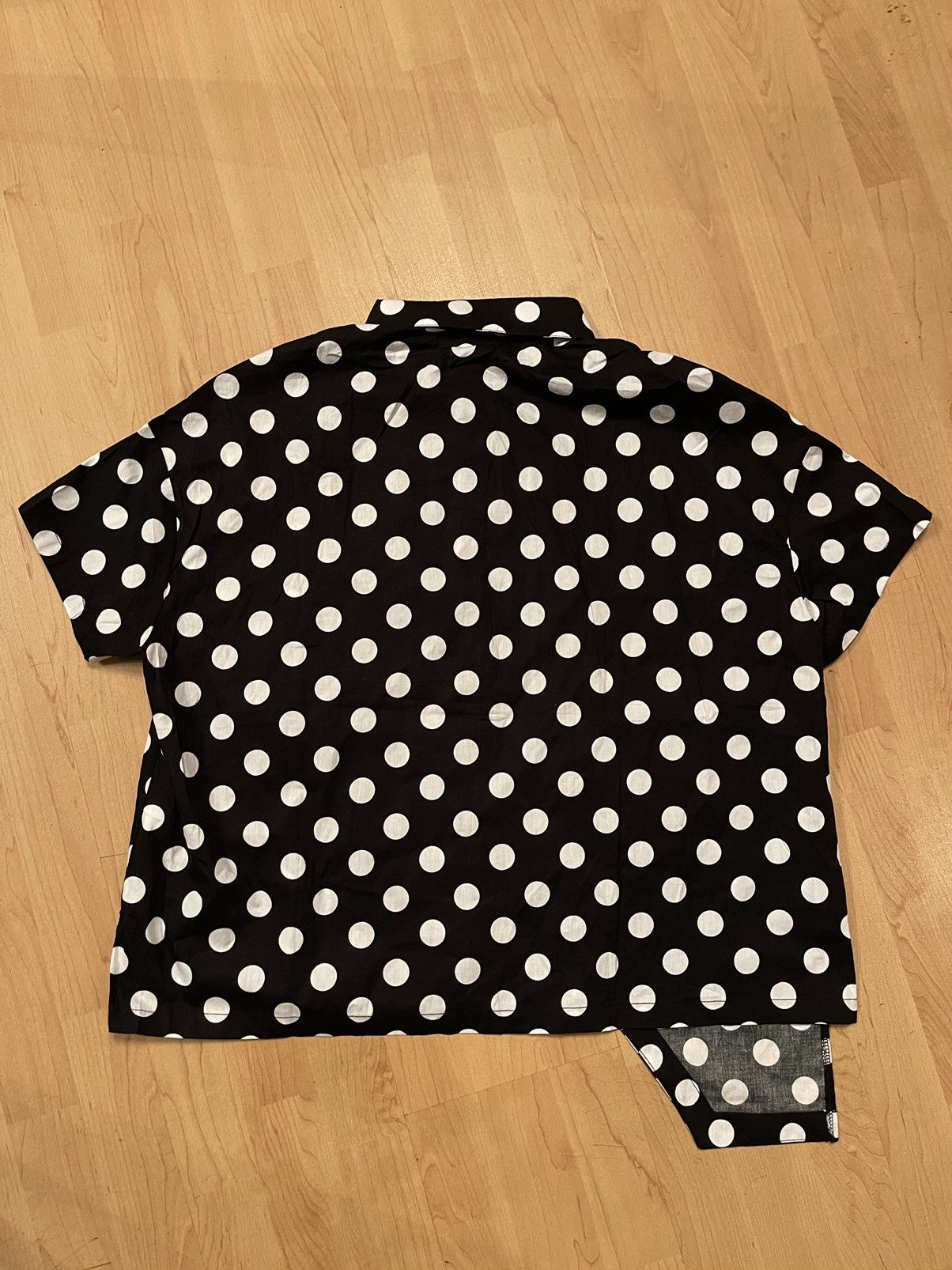 Japanese Brand Japanese avant garde CDG style spotty asymmetric shirt Size M / US 6-8 / IT 42-44 - 7 Thumbnail