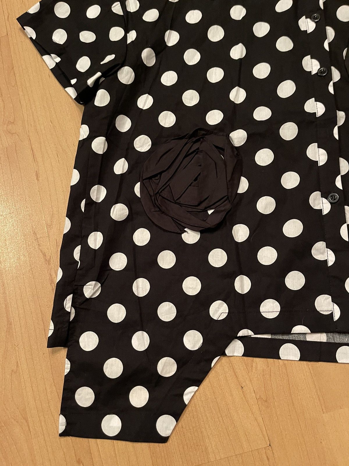 Japanese Brand Japanese avant garde CDG style spotty asymmetric shirt Size M / US 6-8 / IT 42-44 - 6 Thumbnail