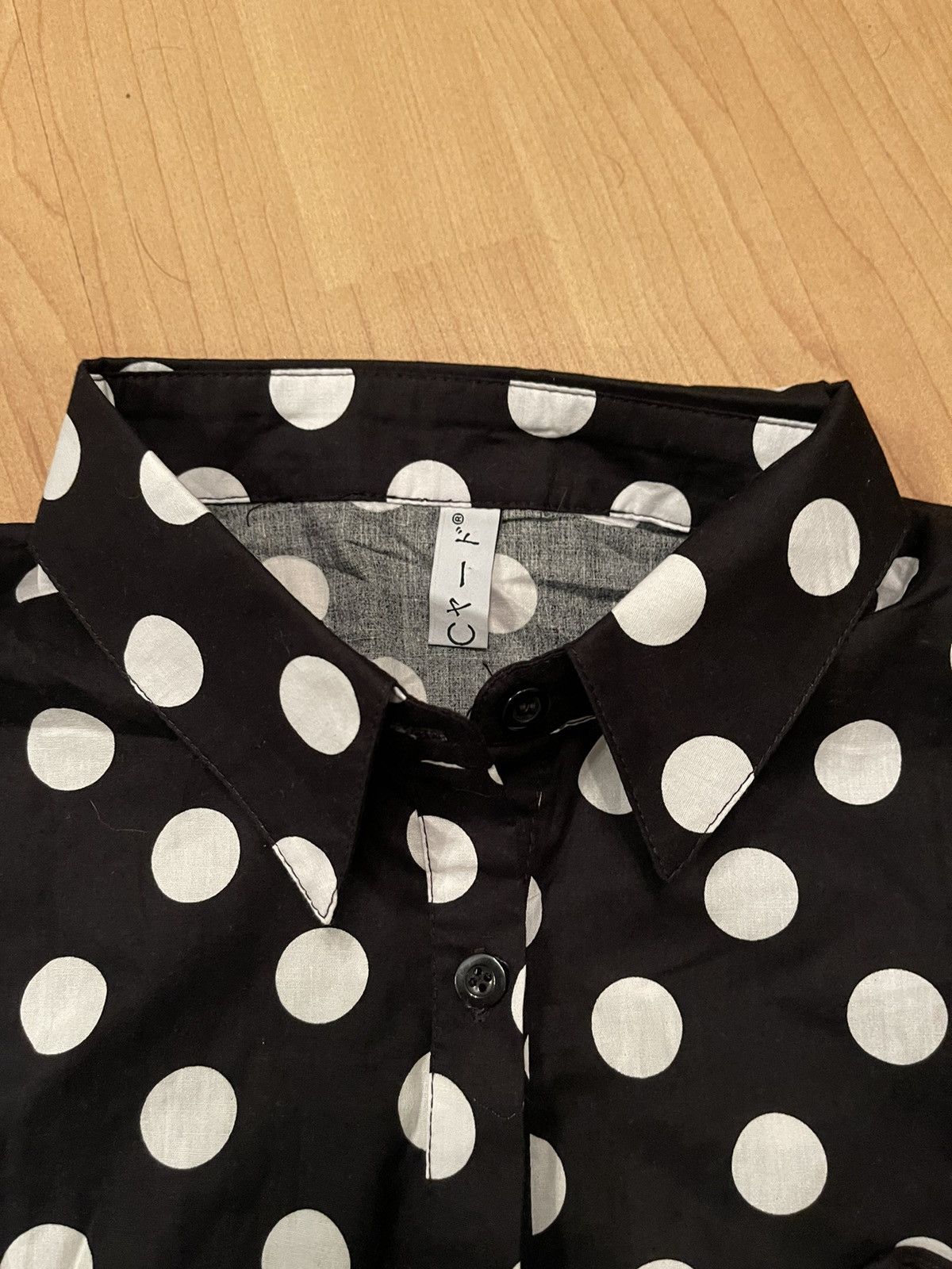 Japanese Brand Japanese avant garde CDG style spotty asymmetric shirt Size M / US 6-8 / IT 42-44 - 5 Thumbnail