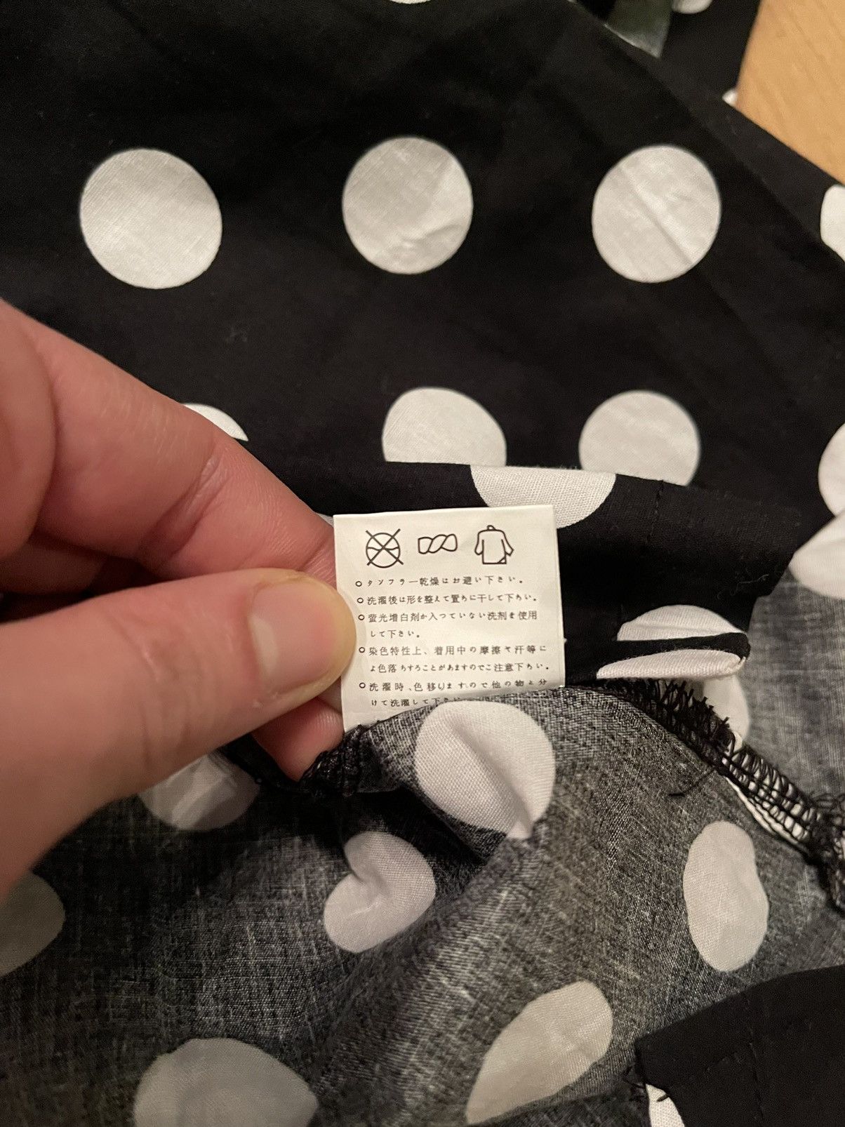 Japanese Brand Japanese avant garde CDG style spotty asymmetric shirt Size M / US 6-8 / IT 42-44 - 9 Thumbnail