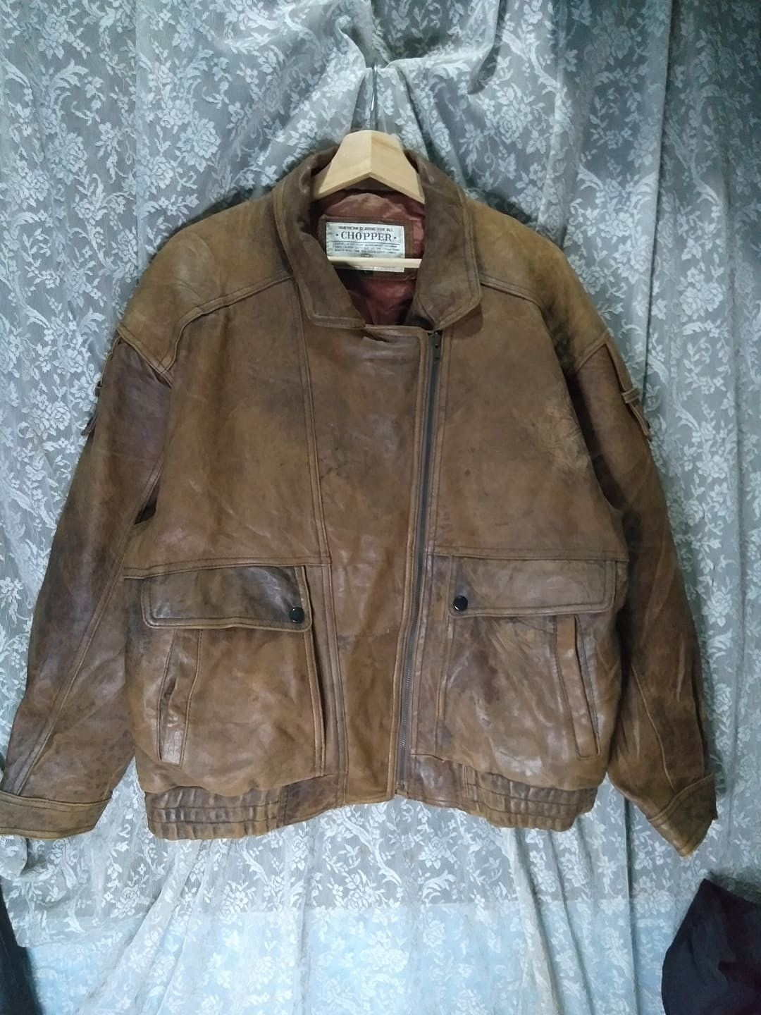 Bomber Jacket × Leather Jacket × Vintage AMERICAN CLASSIC CHOPPER RIDER ...