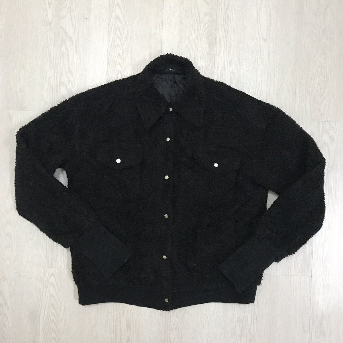If Six Was Nine × Japanese Brand × Vintage Vintage Emoda Japan Deep Pile Sherpa Jacket Size US M / EU 48-50 / 2 - 1 Thumbnail