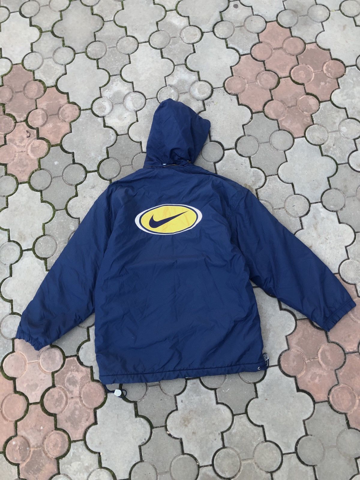 Nike × Vintage Vintage Y2K Nike Big Swoosh Light Puffer Jacket Gorpcore Size US S / EU 44-46 / 1 - 2 Thumbnail