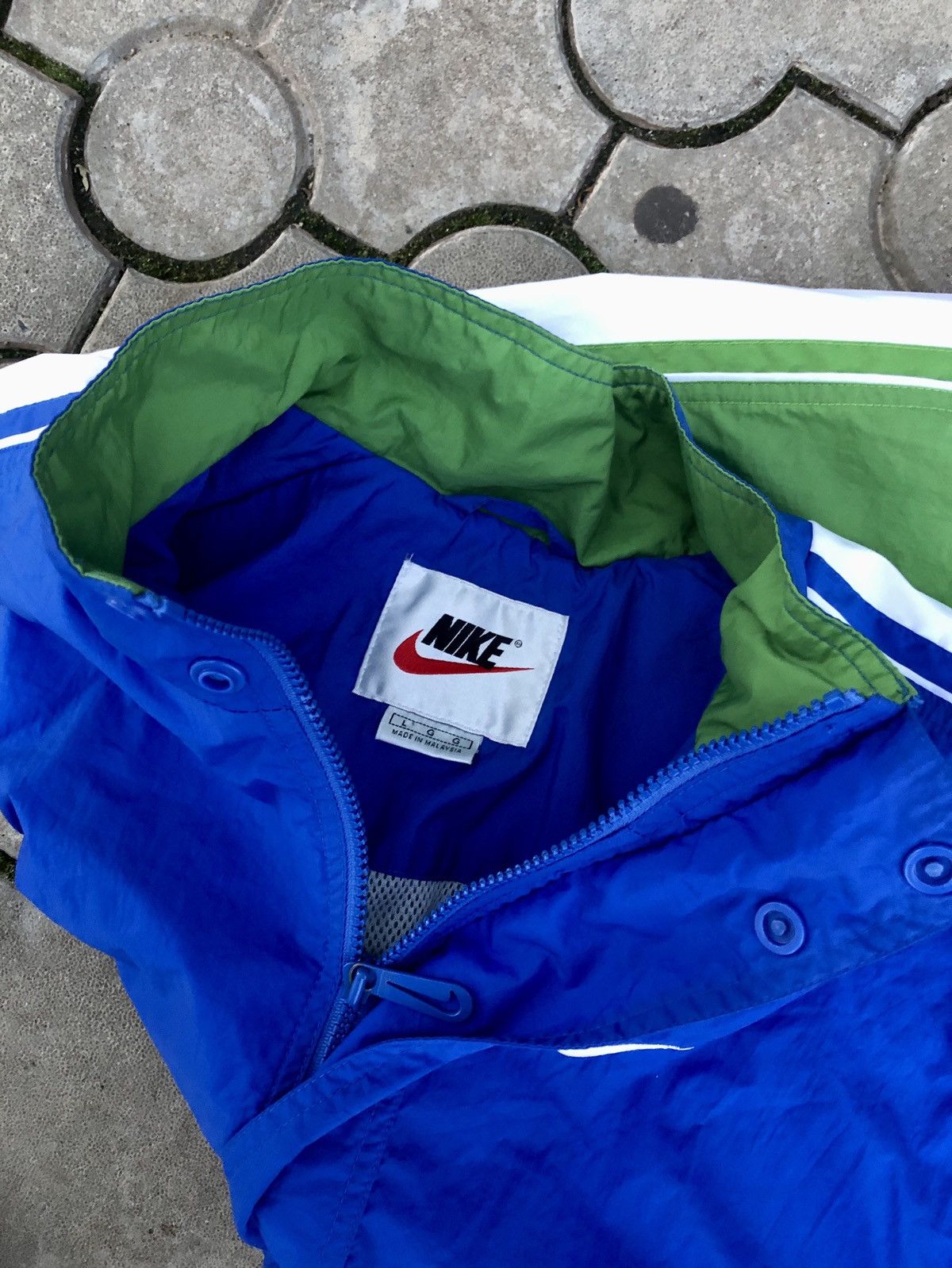 Nike × Vintage Vintage Nike Nylon Drill Light Jacket Big Swoosh Y2K Size US L / EU 52-54 / 3 - 6 Thumbnail