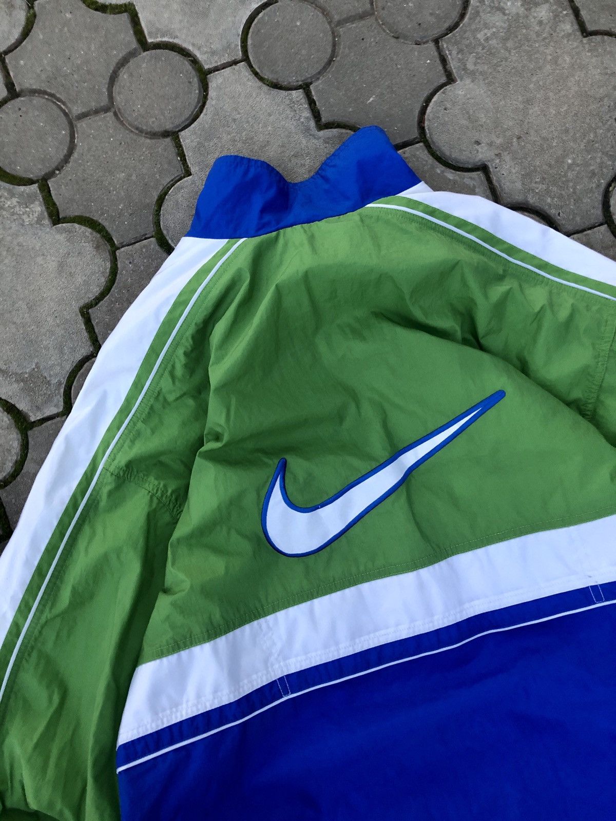 Nike × Vintage Vintage Nike Nylon Drill Light Jacket Big Swoosh Y2K Size US L / EU 52-54 / 3 - 4 Thumbnail