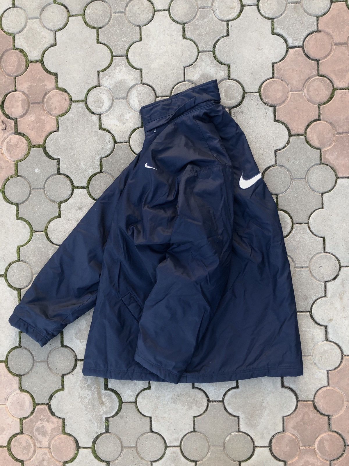 Nike × Vintage Vintage Y2K Nike Drill Big Swoosh Light Jacket Size US XL / EU 56 / 4 - 2 Thumbnail