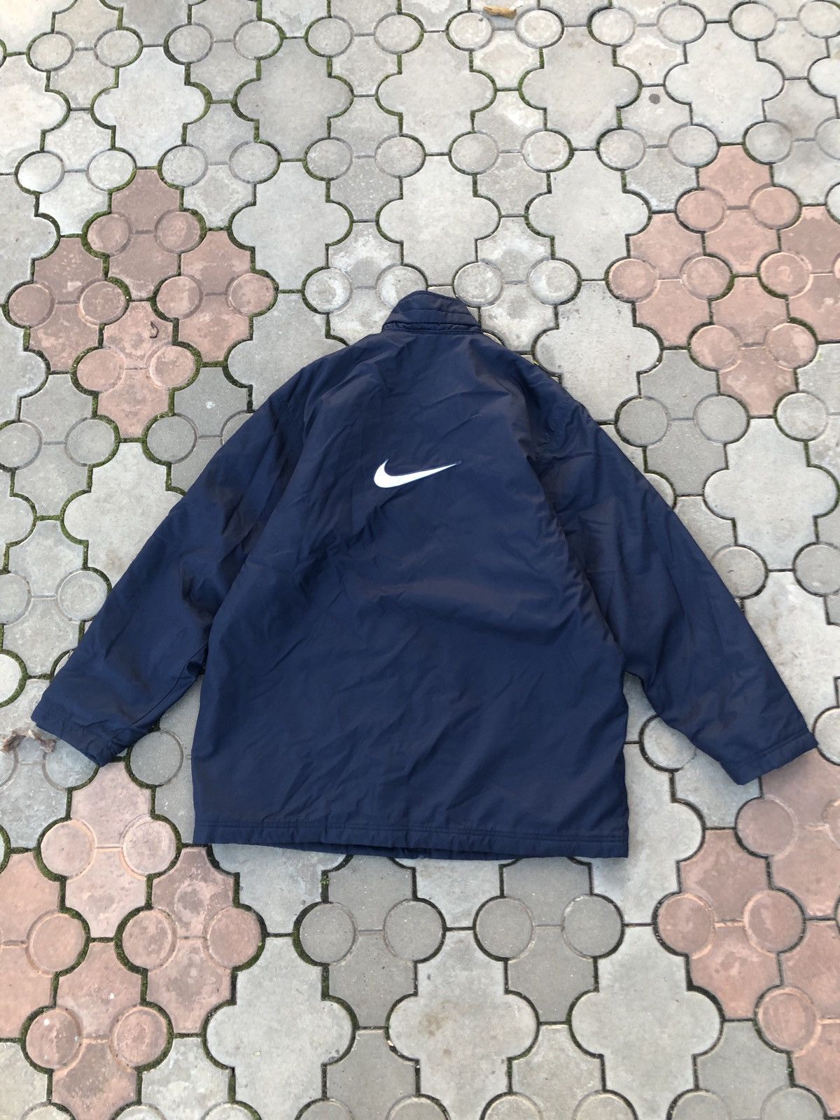 Nike × Vintage Vintage Y2K Nike Drill Big Swoosh Light Jacket Size US XL / EU 56 / 4 - 3 Thumbnail