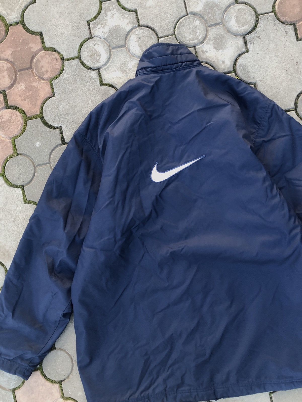 Nike × Vintage Vintage Y2K Nike Drill Big Swoosh Light Jacket Size US XL / EU 56 / 4 - 4 Thumbnail