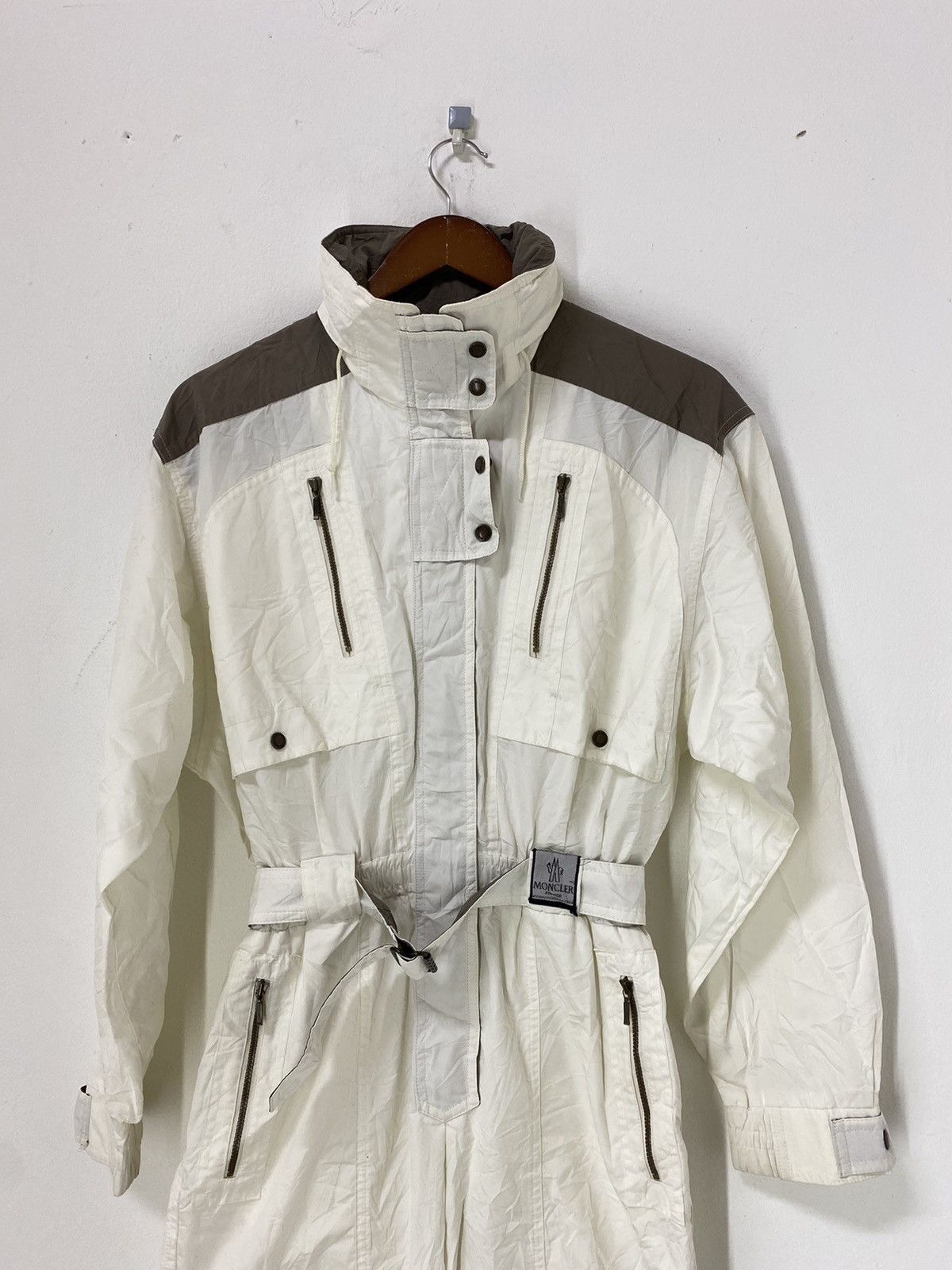 Moncler Vintage 90’s Moncler X asics Coverall Ski Jacket Design Size US 30 / EU 46 - 4 Thumbnail