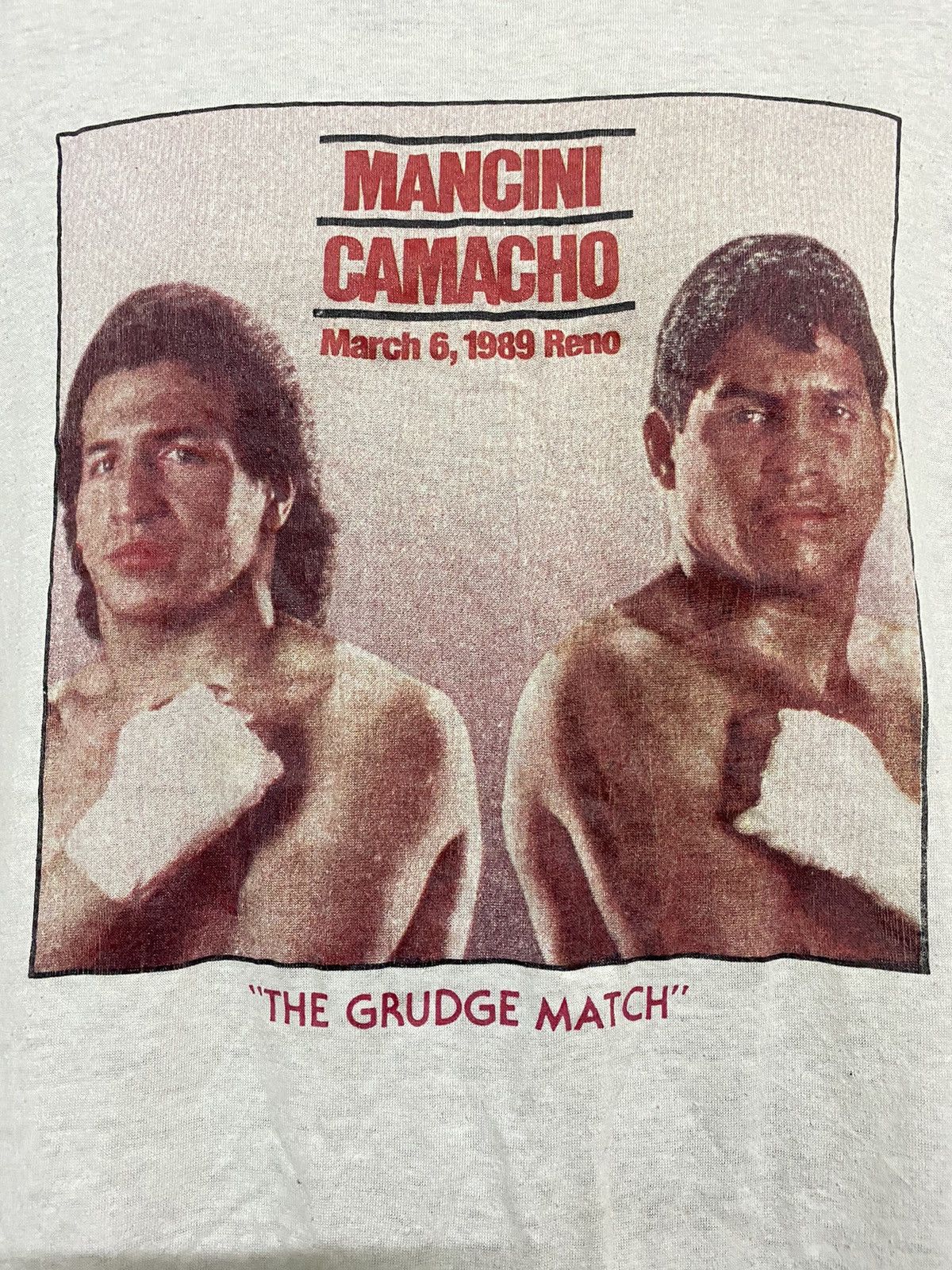 Band Tees × Vintage Rare Vintage Machini VS Camacho Boxing The Grudge Match Tee Size US M / EU 48-50 / 2 - 2 Thumbnail
